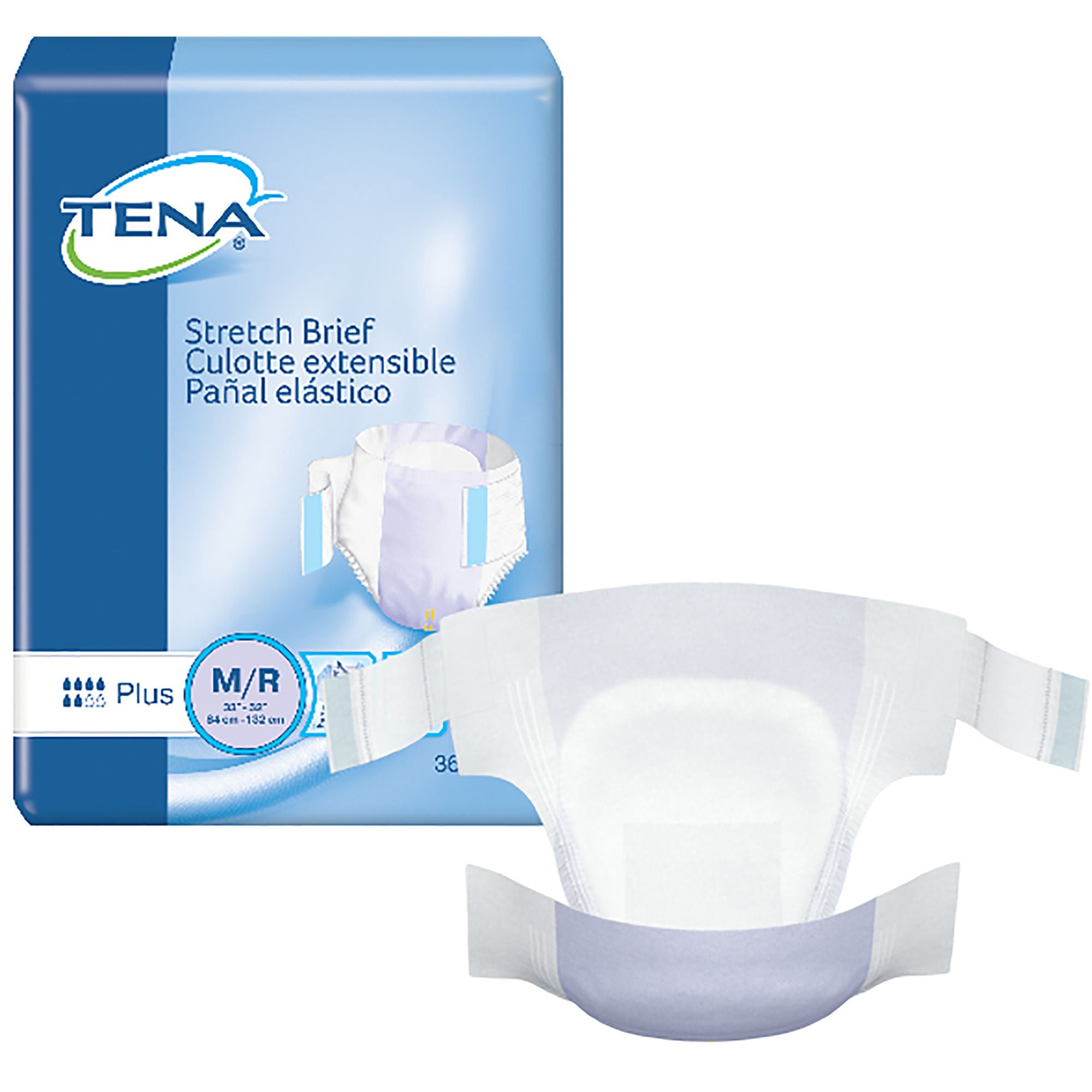 Essity HMS North America Inc - 67602 Incontinence Brief TENA® Stretch™ Plus Adult Medium Unisex Disposable Moderate Absorbency
