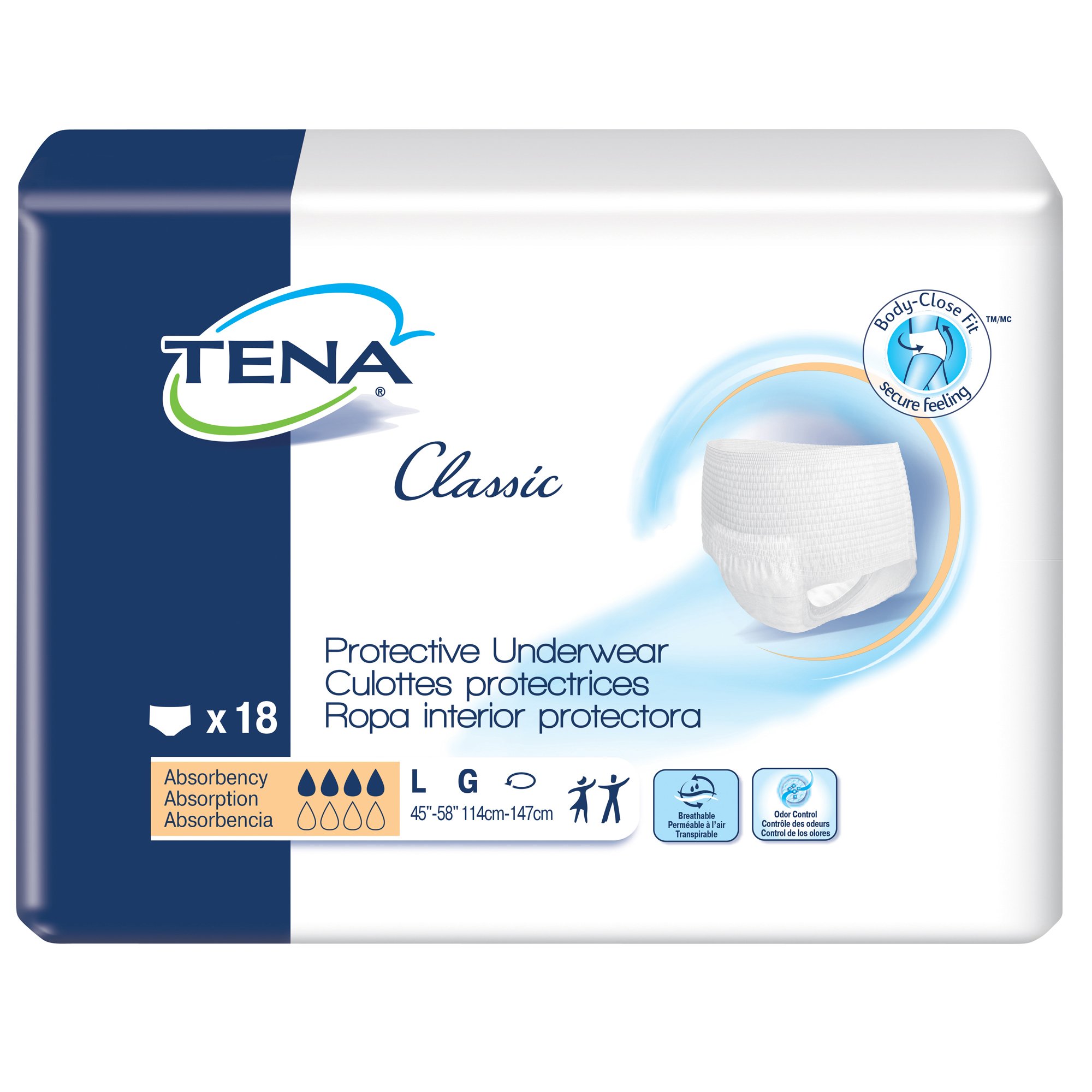 Essity HMS North America Inc - 72514 Tena® Classic Absorbent Underwear