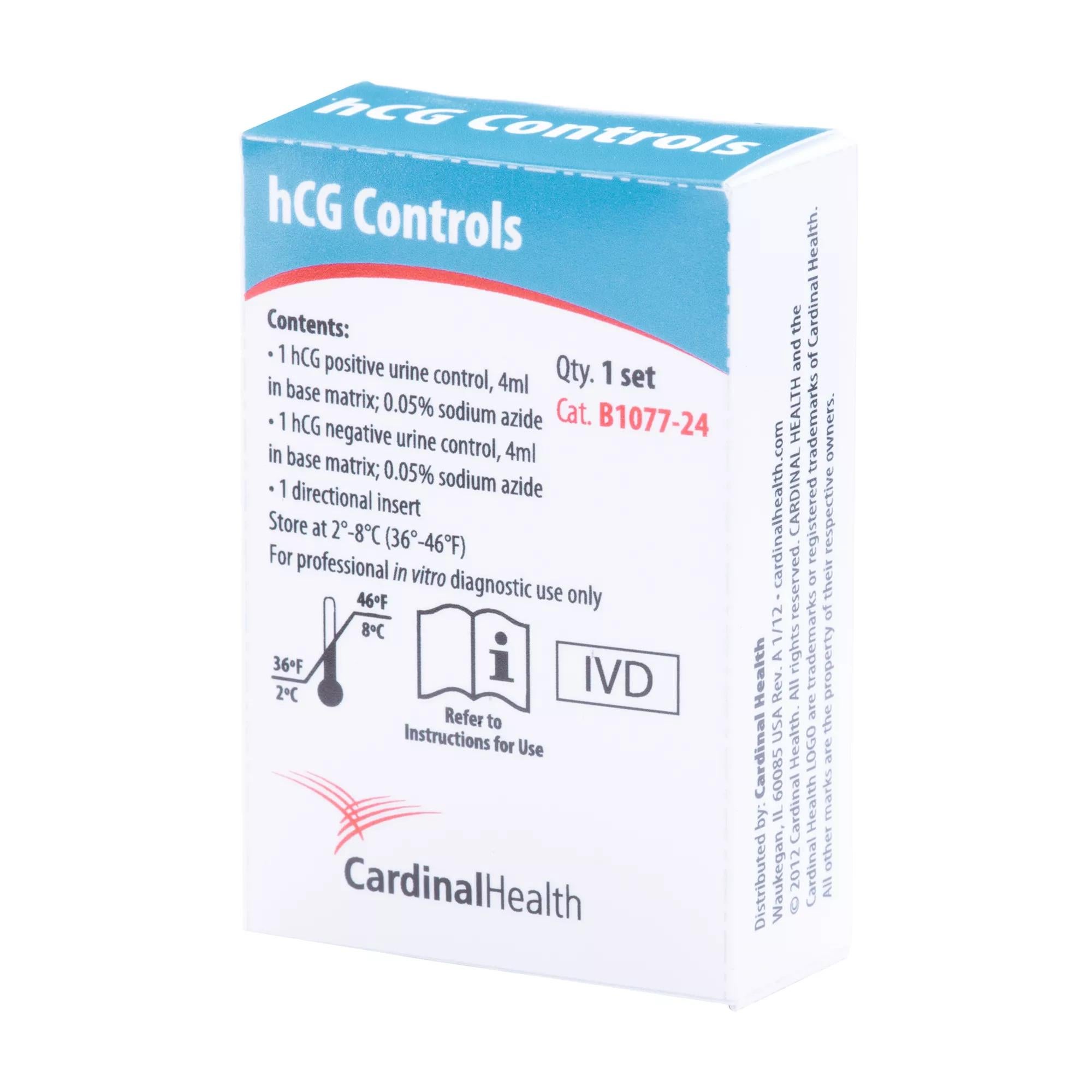 Cardinal - B1077-24 Reproductive Endocrinology Control Pregnancy (hCG) Rapid Testing