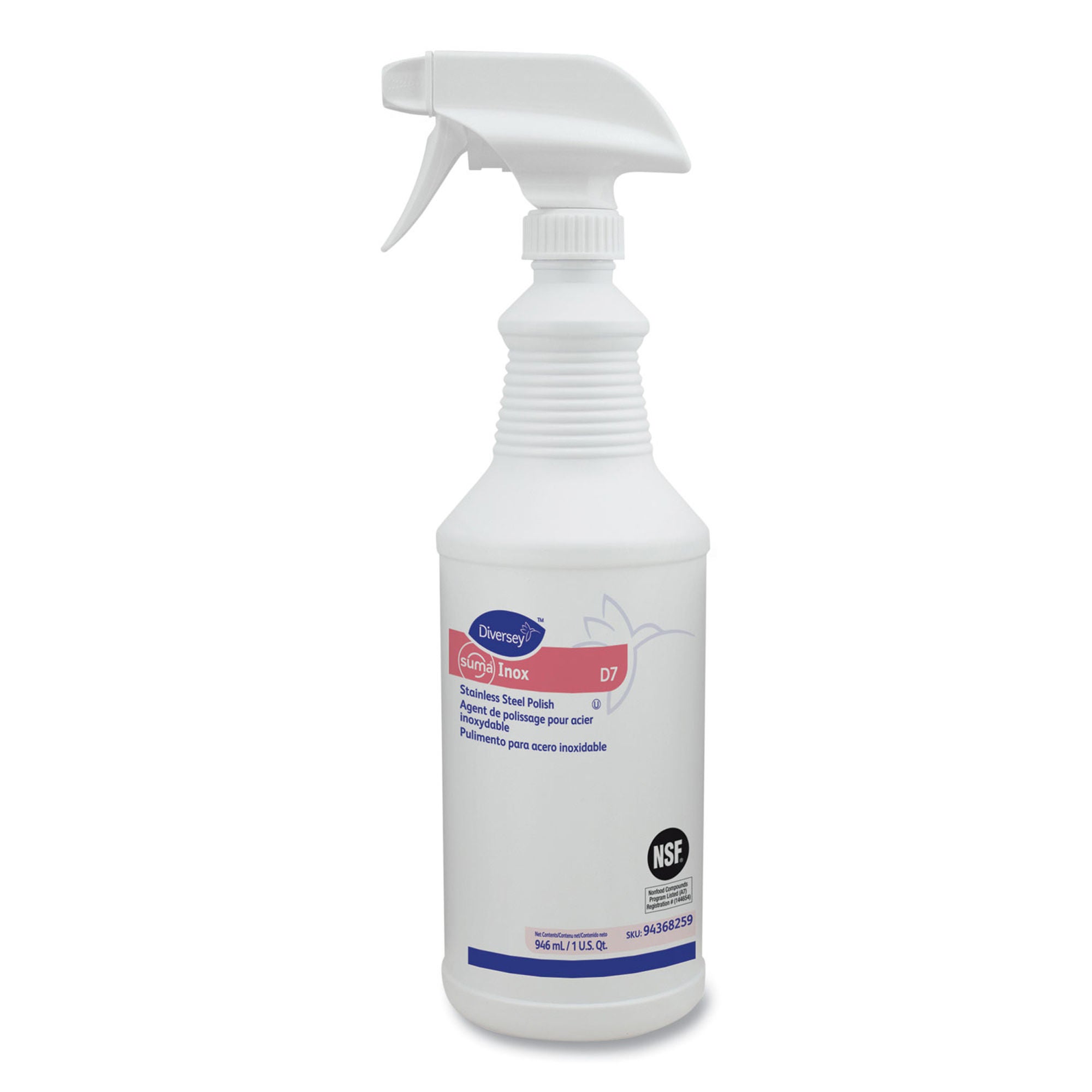 Essendant Co-United Stationers - DVO94368259 Stainless Steel Cleaner Diversey™ Suma® Inox Oil Based Trigger Spray Liquid 32 oz. Bottle Hydrocarbon Scent NonSterile