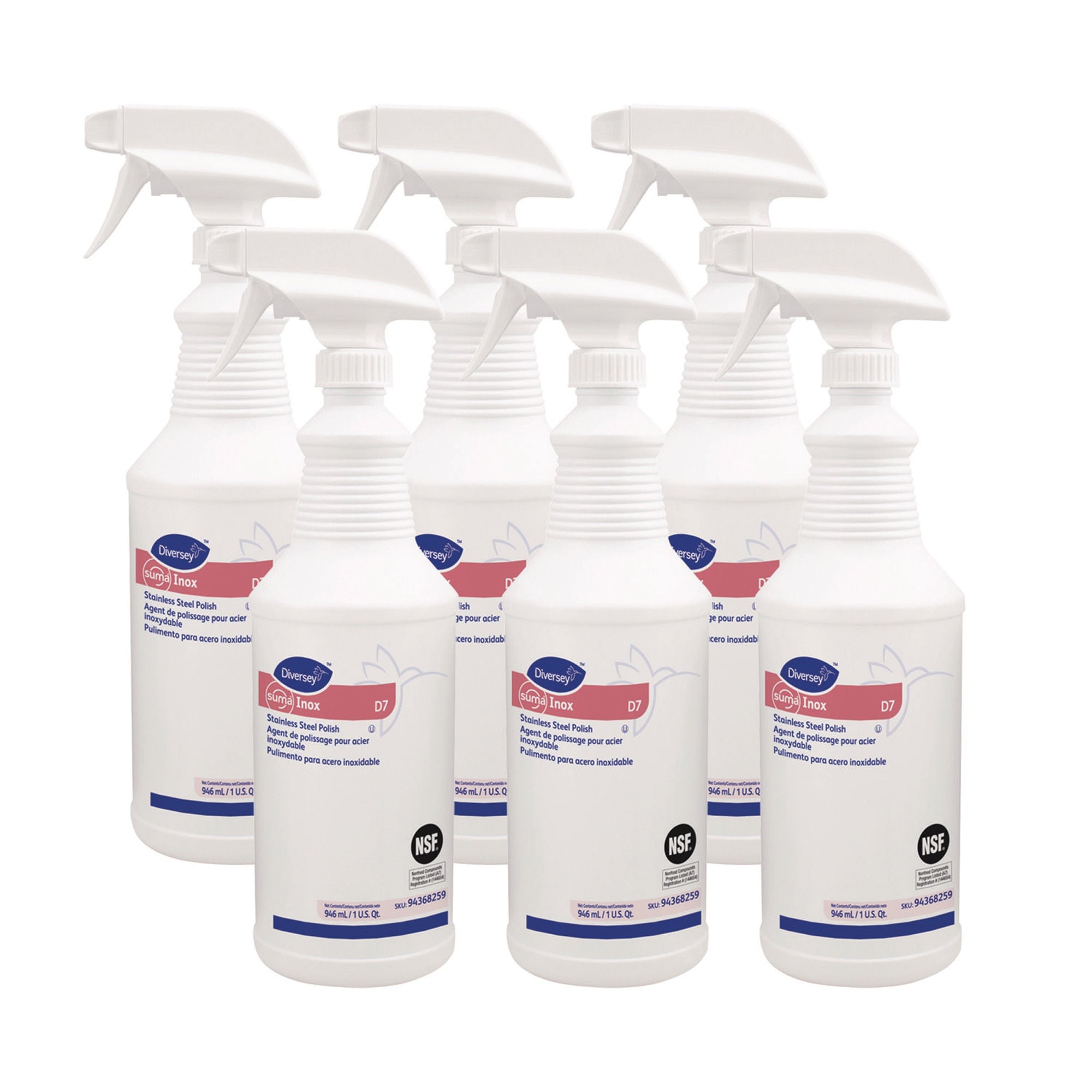 Essendant Co-United Stationers - DVO94368259 Stainless Steel Cleaner Diversey™ Suma® Inox Oil Based Trigger Spray Liquid 32 oz. Bottle Hydrocarbon Scent NonSterile