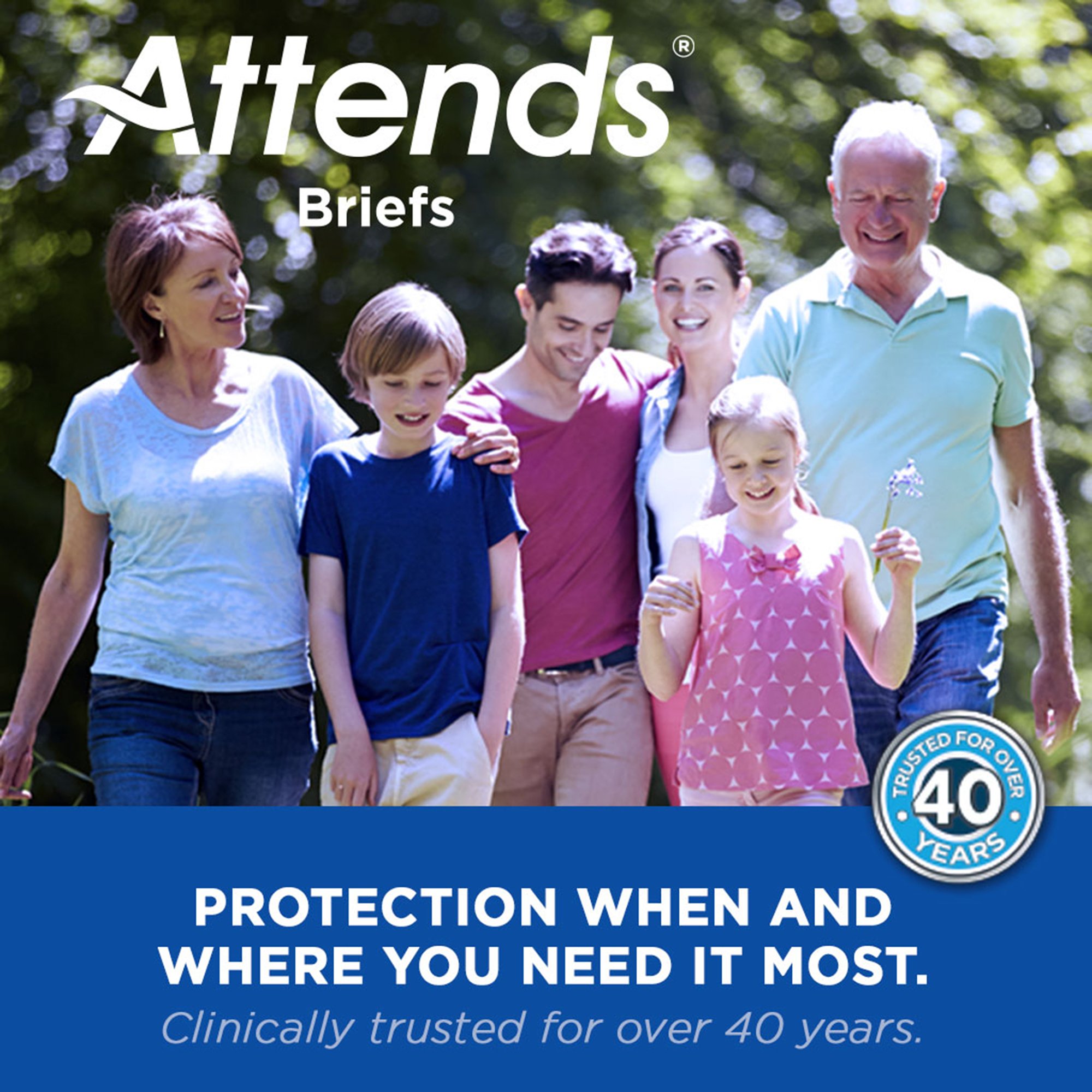 Attends Healthcare Products DD10 - Attends® Briefs Youth/Small - 24/Bag, 96/Case