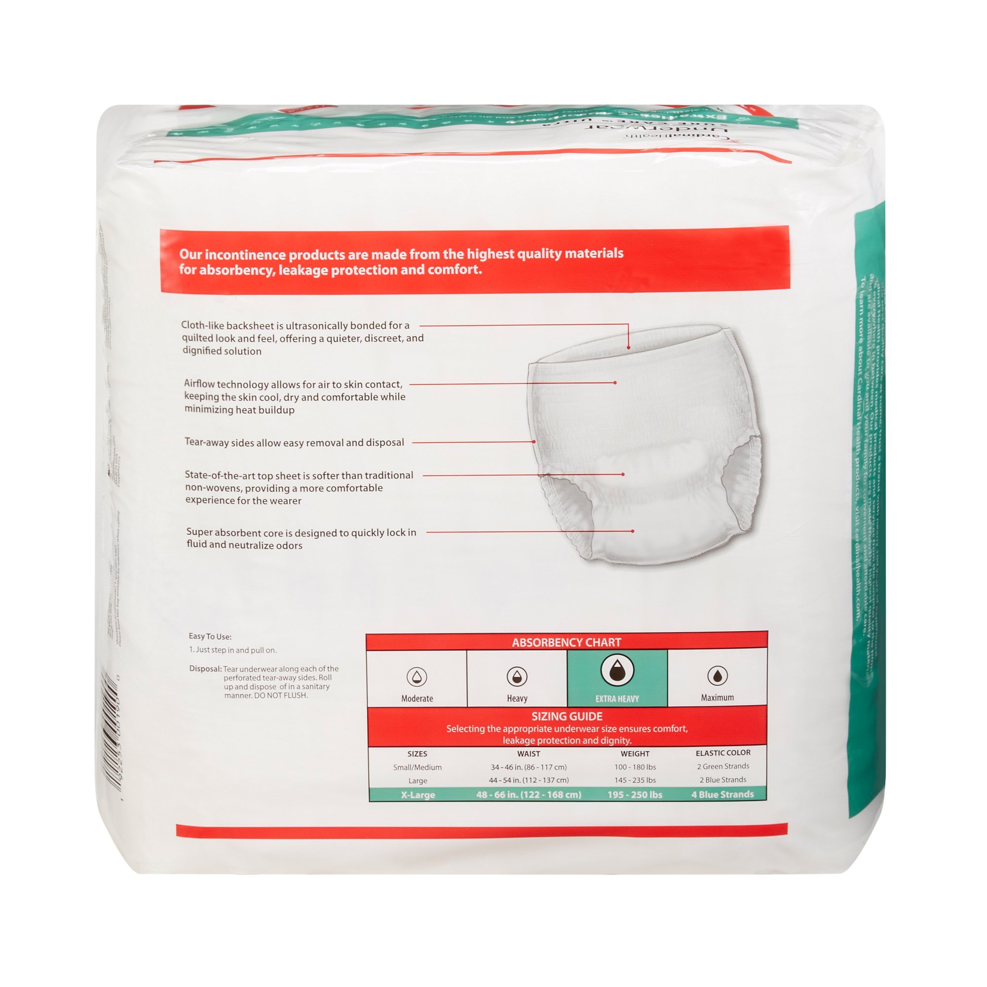 Cardinal - 1455 Sure Care™ Ultra Extra Heavy Absorbent Underwear