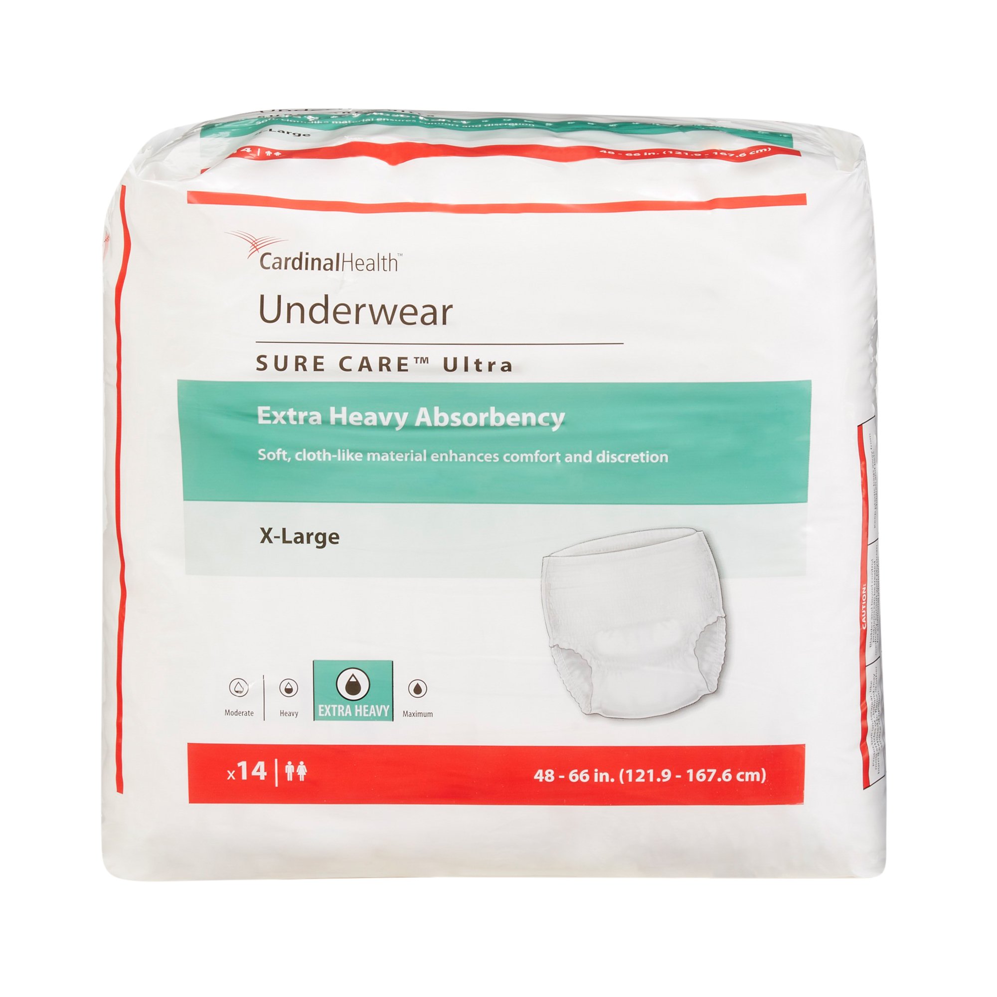 Cardinal - 1455 Sure Care™ Ultra Extra Heavy Absorbent Underwear