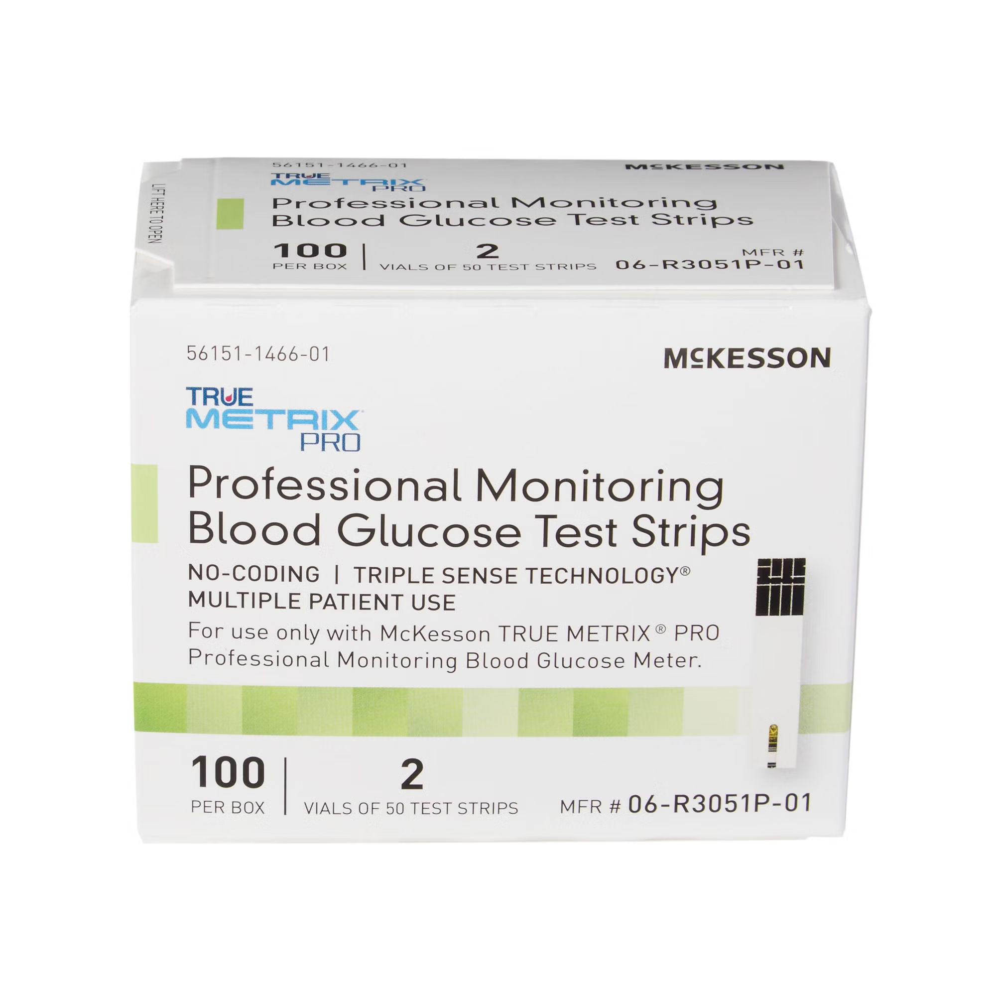 McKesson Brand - 06-R3051P-01 McKesson True Metrix Pro Test Strips for Blood Glucose
