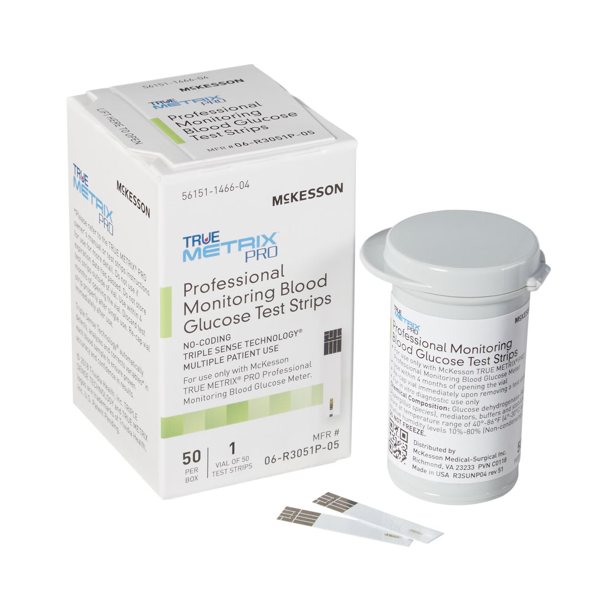 McKesson Brand - 06-R3051P-05 McKesson TRUE METRIX® PRO Blood Glucose Test Strips