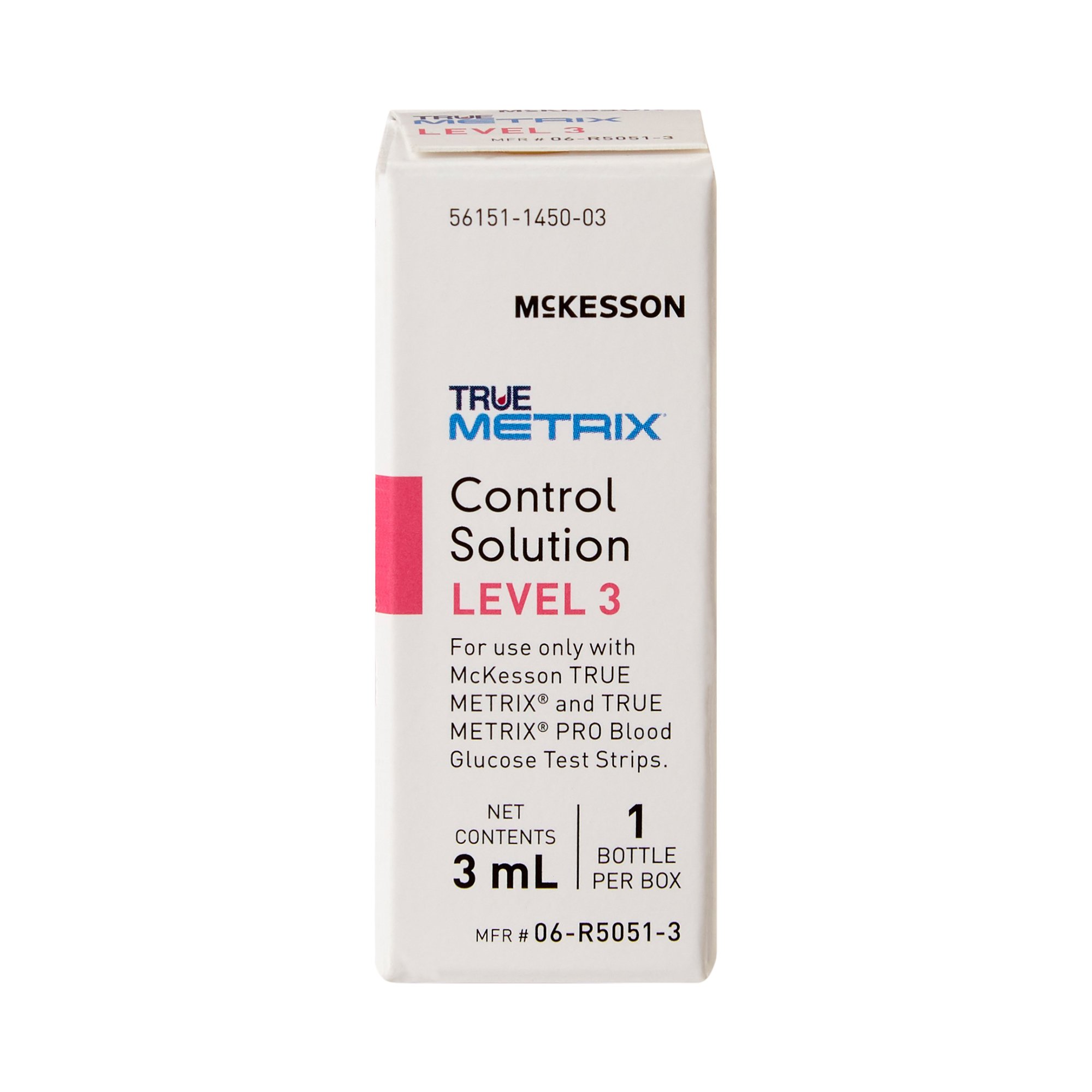 McKesson Brand - 06-R5051-3 McKesson TRUE METRIX® Glucose Control Solution