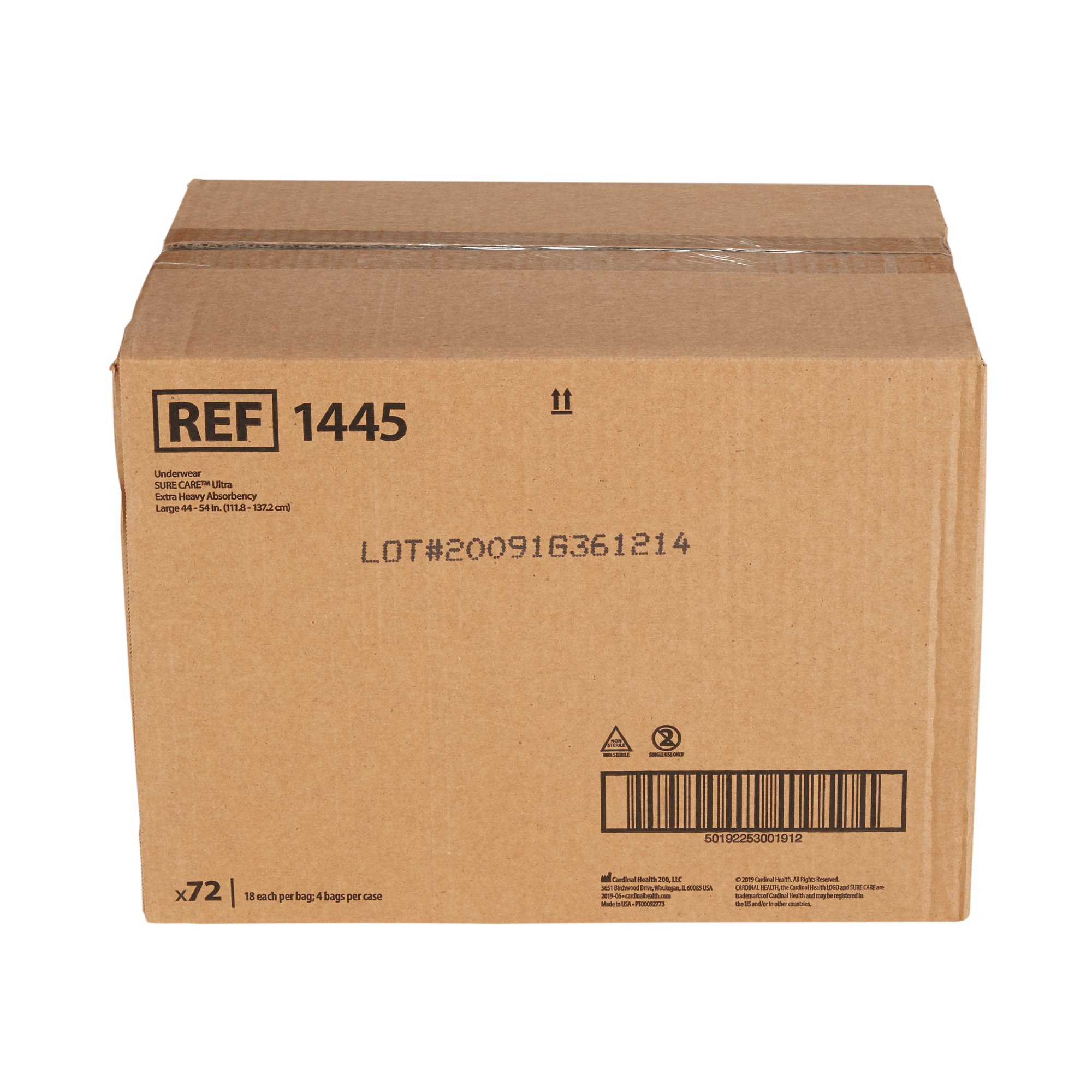 Cardinal - 1445 Sure Care™ Ultra Extra Heavy Absorbent Underwear