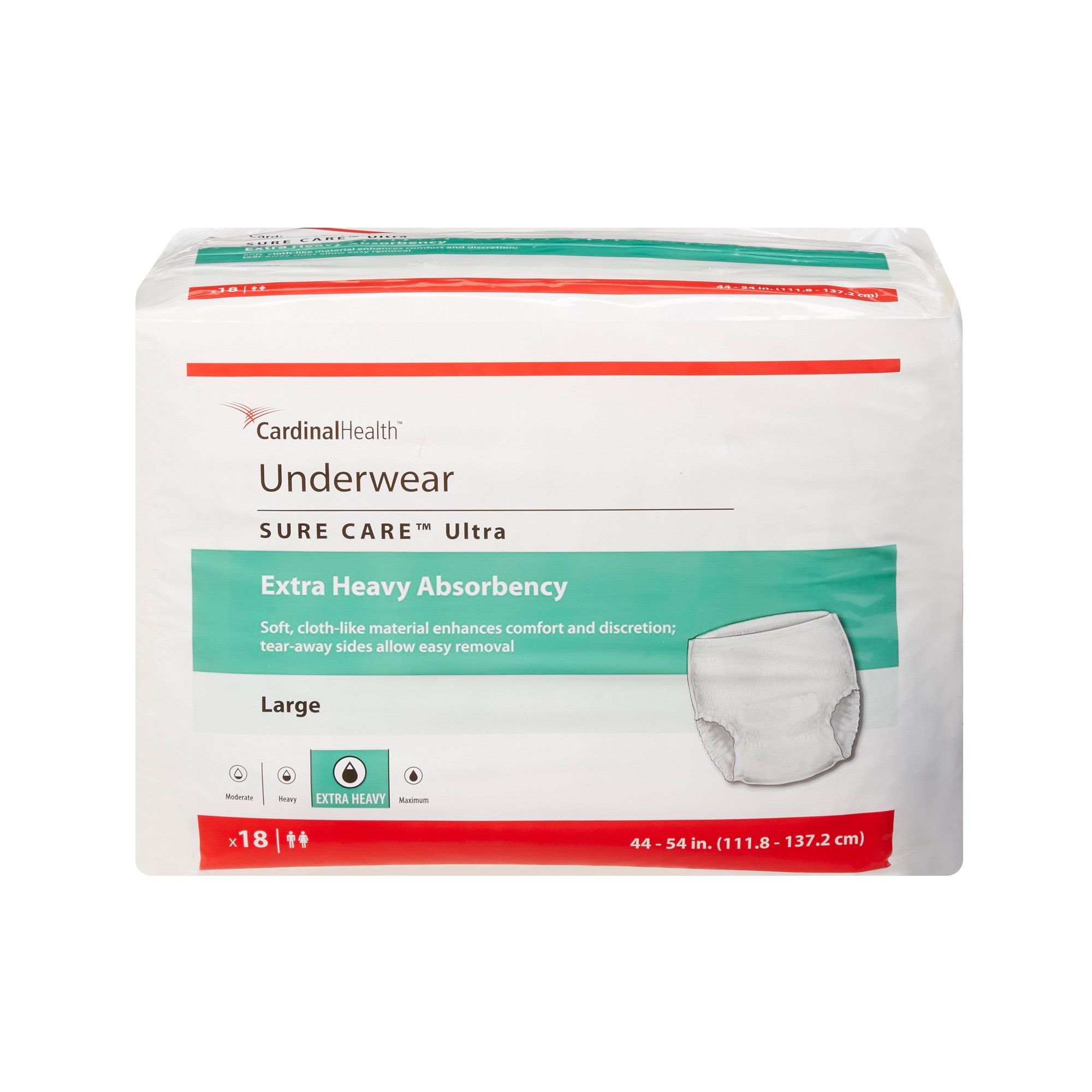 Cardinal - 1445 Sure Care™ Ultra Extra Heavy Absorbent Underwear