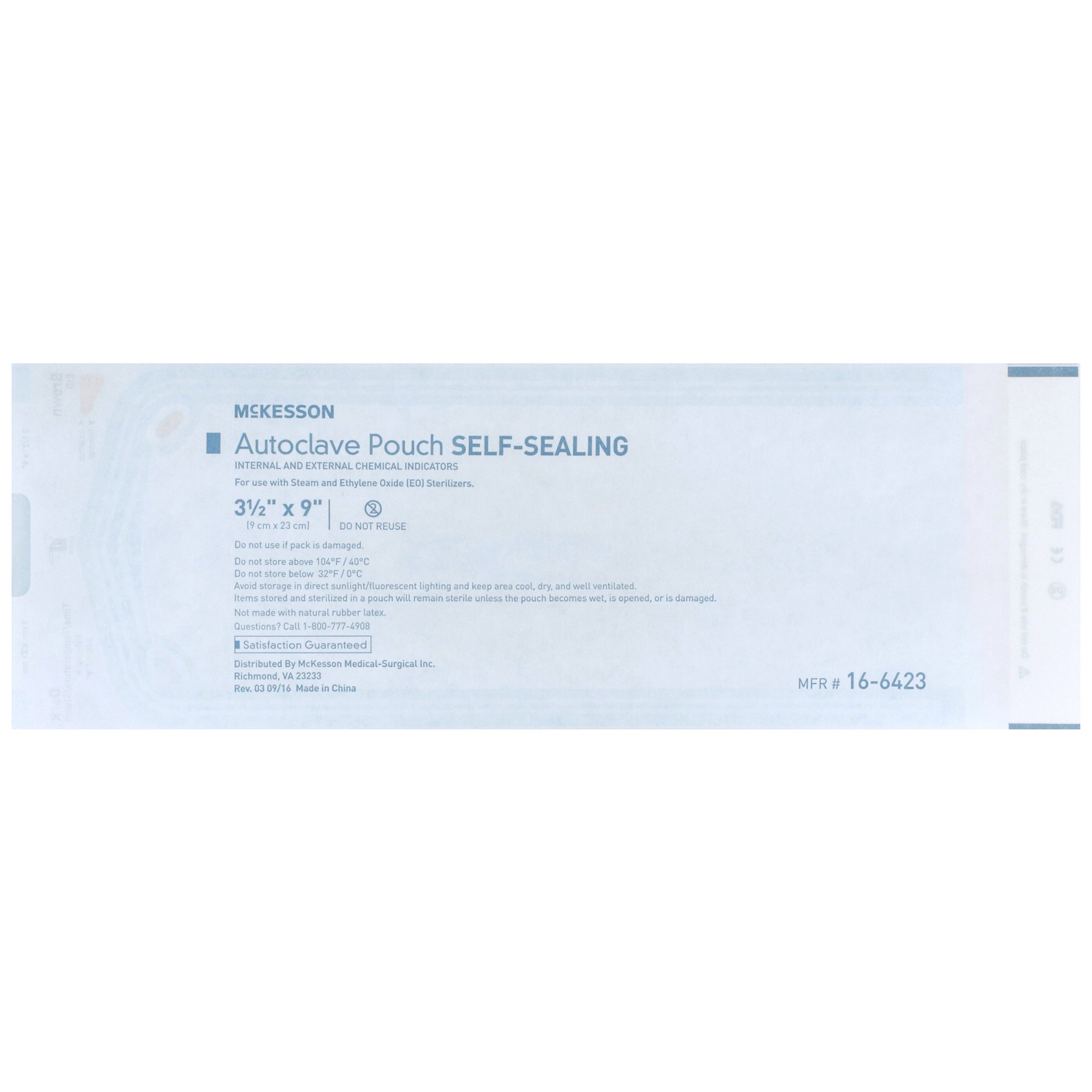 McKesson Brand - 16-6423 McKesson Sterilization Pouch