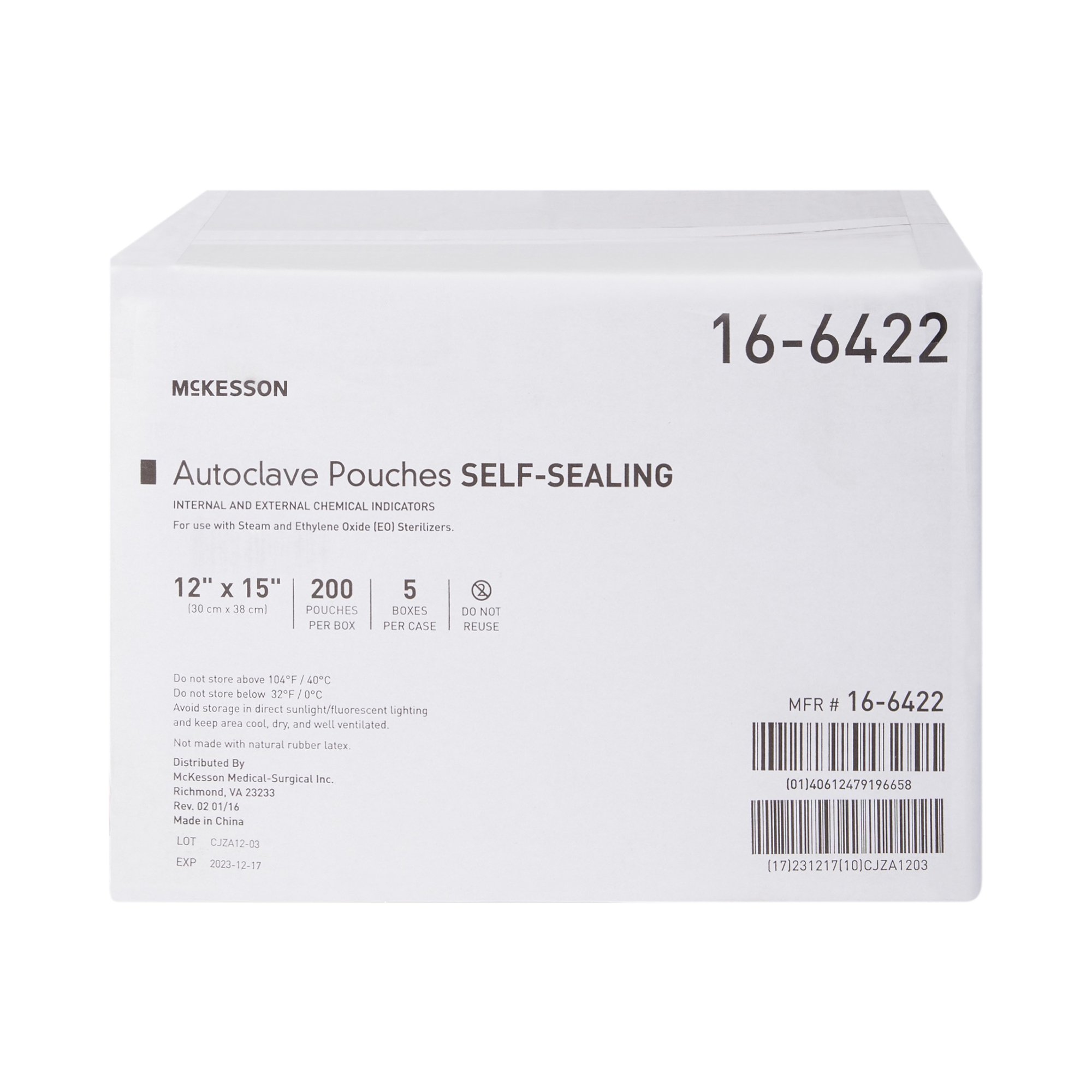 McKesson Brand - 16-6422 McKesson Sterilization Pouch