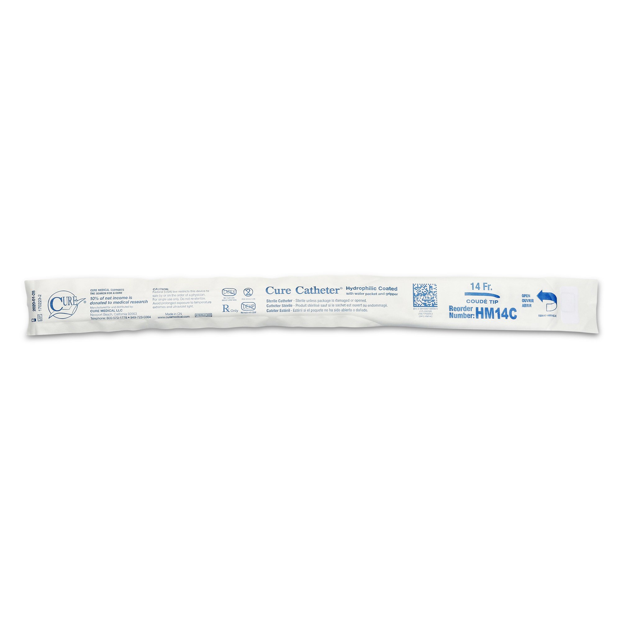 ConvaTec - HM14C Cure Catheter™ Hydrophilic Intermittent Catheter