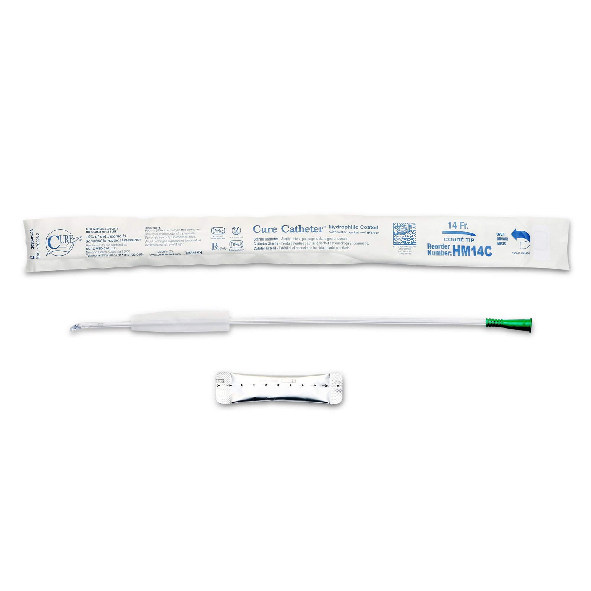 ConvaTec - HM14C Cure Catheter™ Hydrophilic Intermittent Catheter