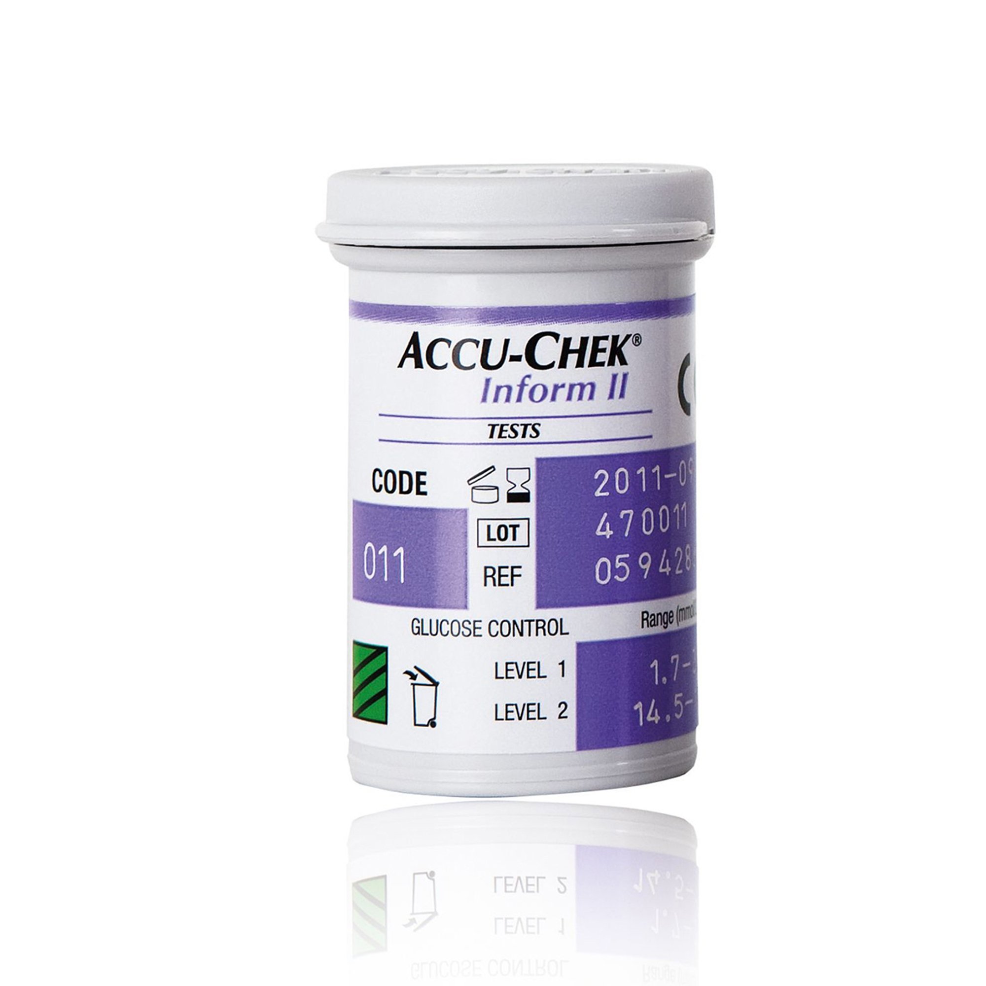 Roche Diagnostics - 05942861001 Accu-Chek® Inform II Blood Glucose Test Strips