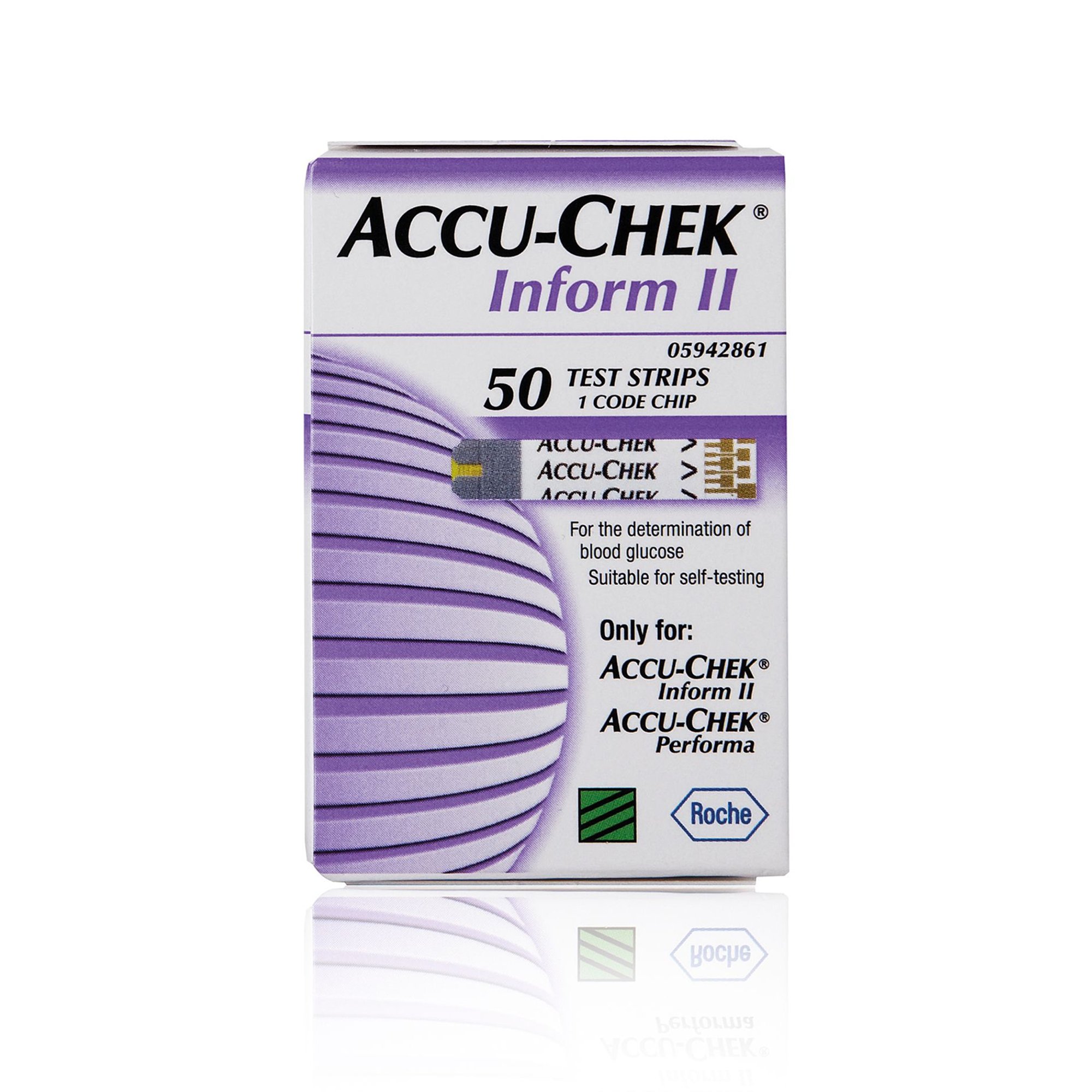 Roche Diagnostics - 05942861001 Accu-Chek® Inform II Blood Glucose Test Strips