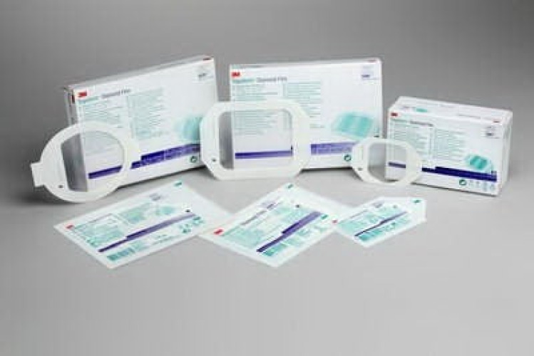 Solventum Corporation - 1679 Transparent Film Dressing 3M™ Tegaderm™ 4 X 4-1/2 Inch Frame Style Delivery Diamond Sterile
