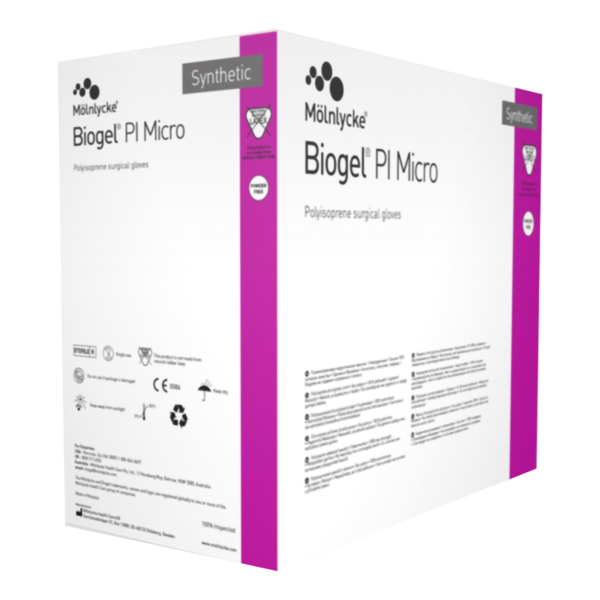 Molnlycke 48580 - Biogel® PI Micro Polyisoprene Surgical Glove, Size 8, Straw - 50/Box, 200/Case