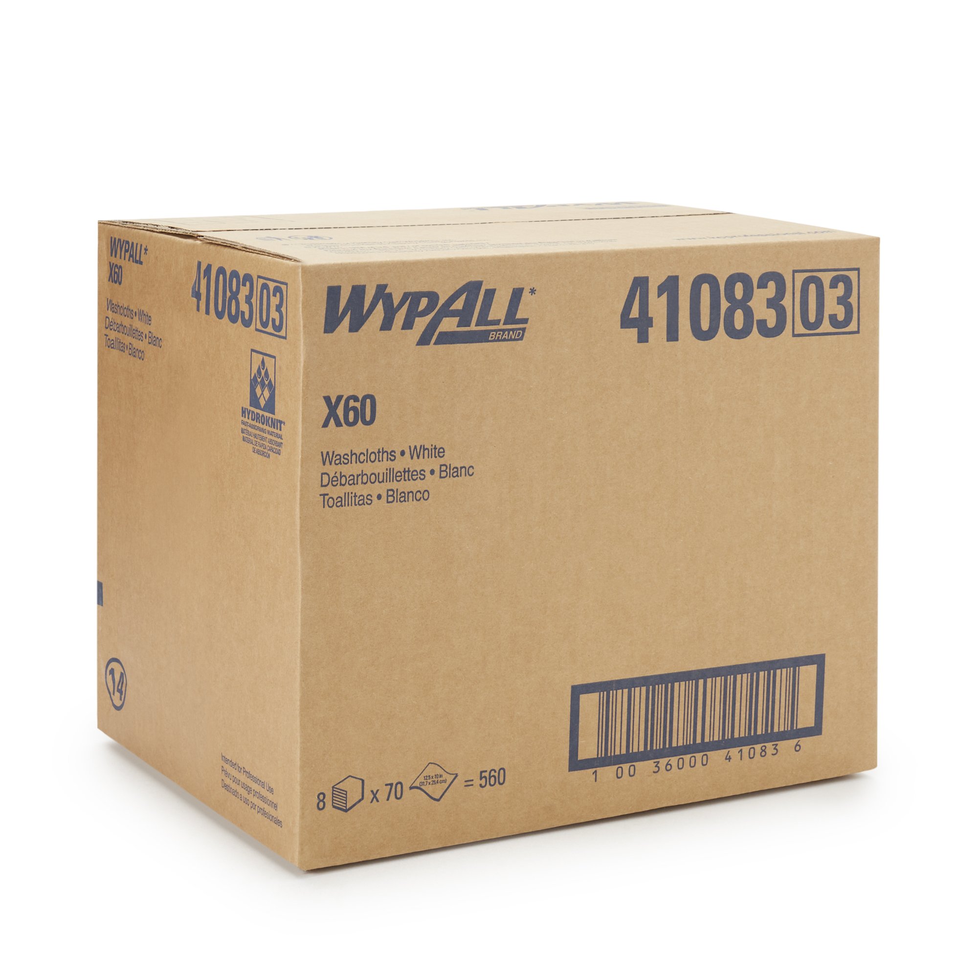 Kimberly Clark 41083 - WypAll® X60 Multipurpose Task Wipe - 1/Pack, 8/Case