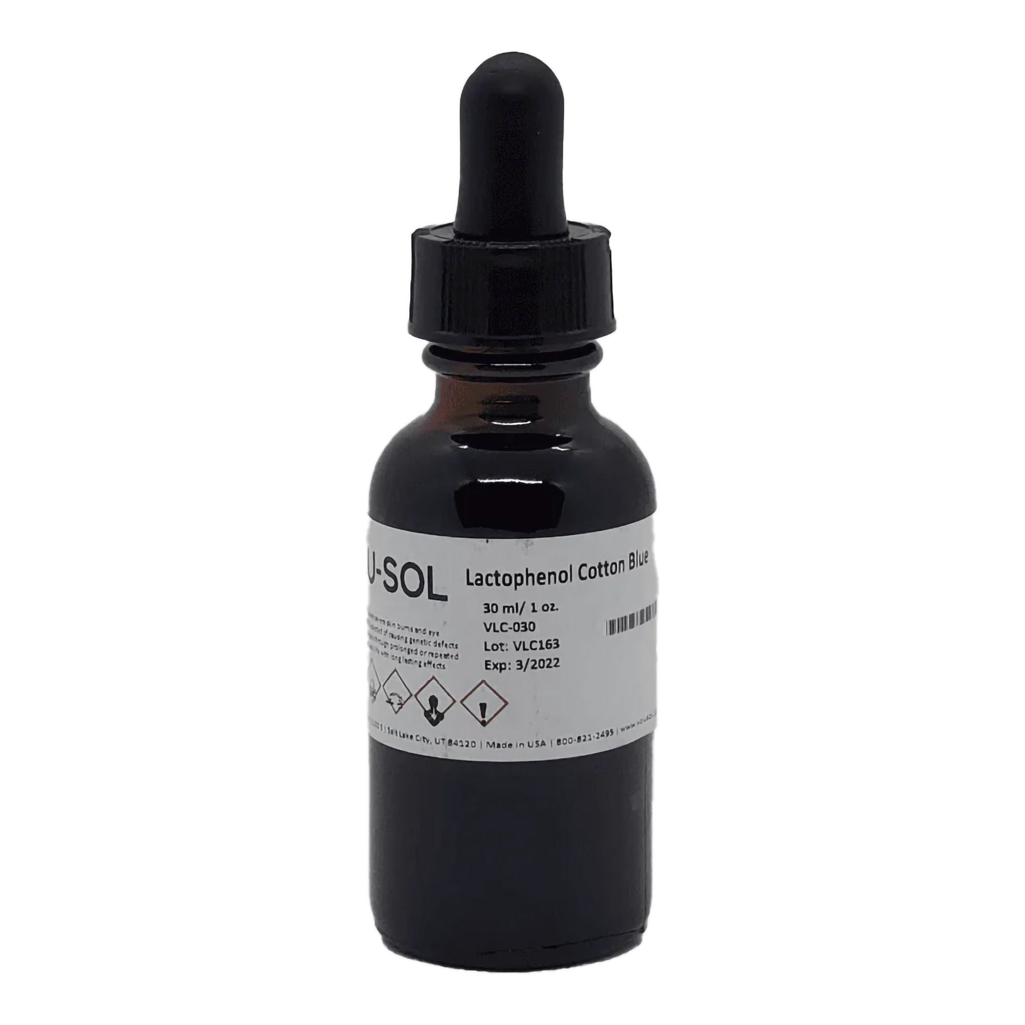 Volusol Inc - VLC-030 Lactophenol Cotton Blue Solution 30 mL