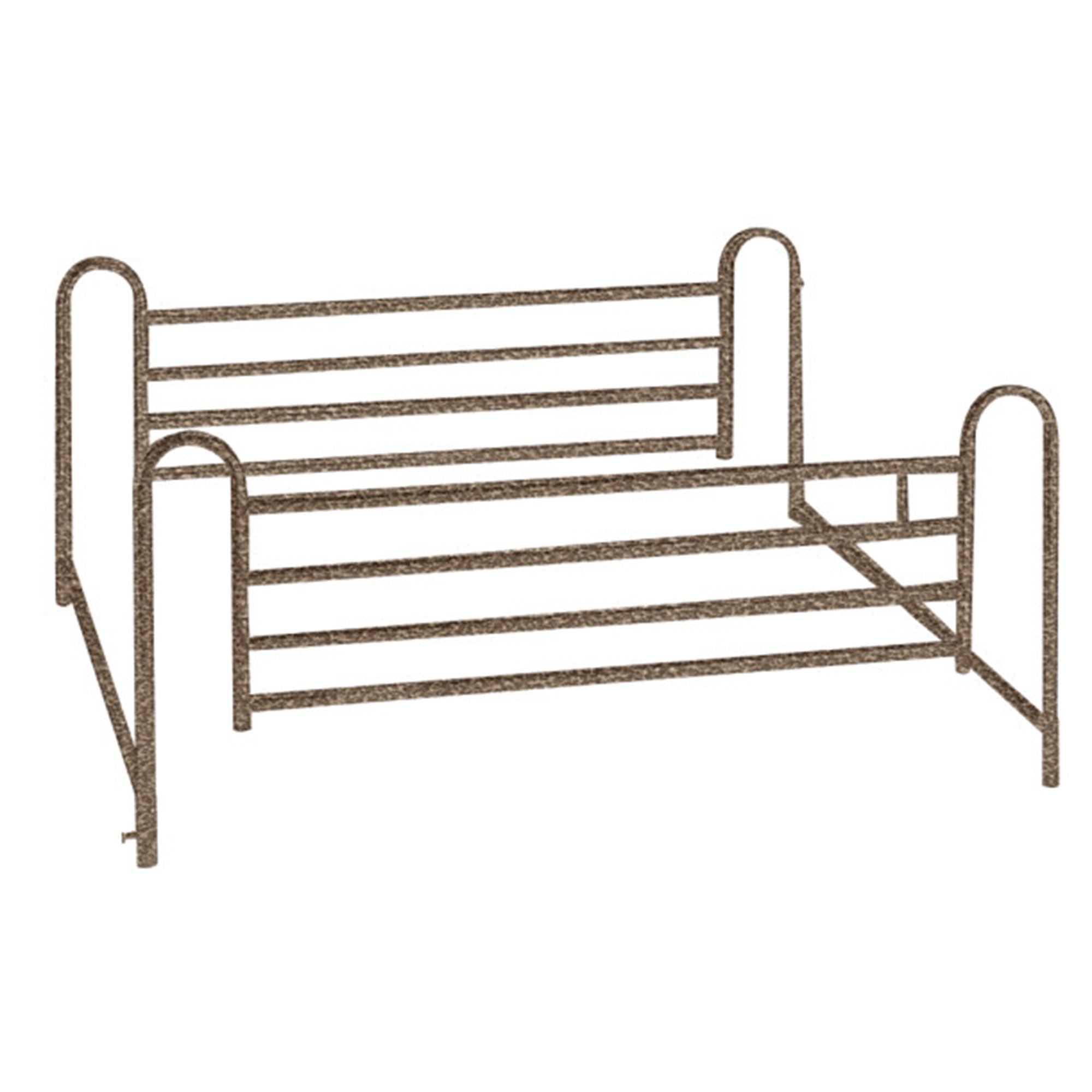 Drive DeVilbiss Healthcare - 15235BV-PKG-T Electric Bed Full Low 88 Inch Length Spring Deck 3 Functions 9-1/2 to 23-1/2 Inch Height Range