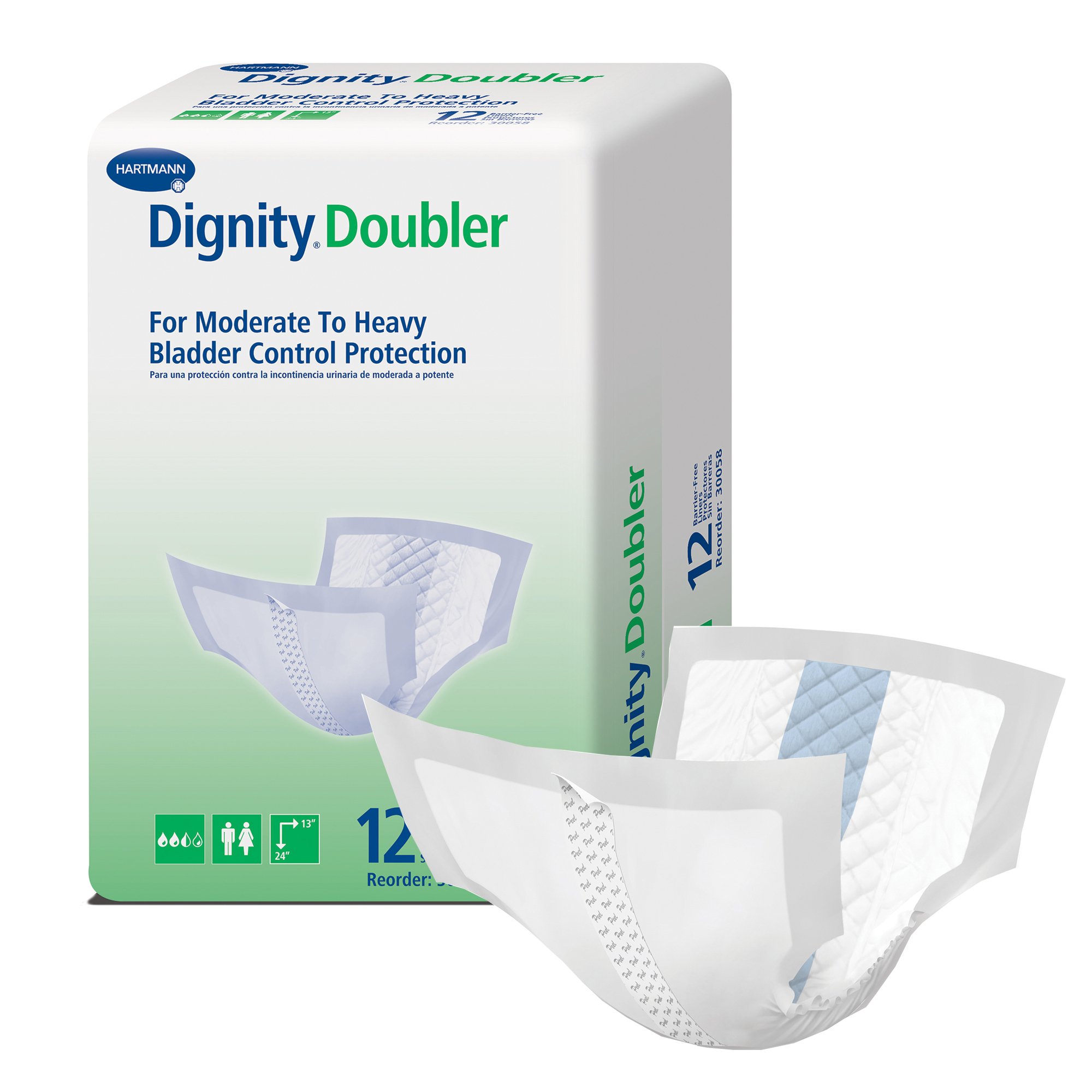 Hartmann - 30058 Dignity® Double For Moderate to Heavy Bladder Control Pad