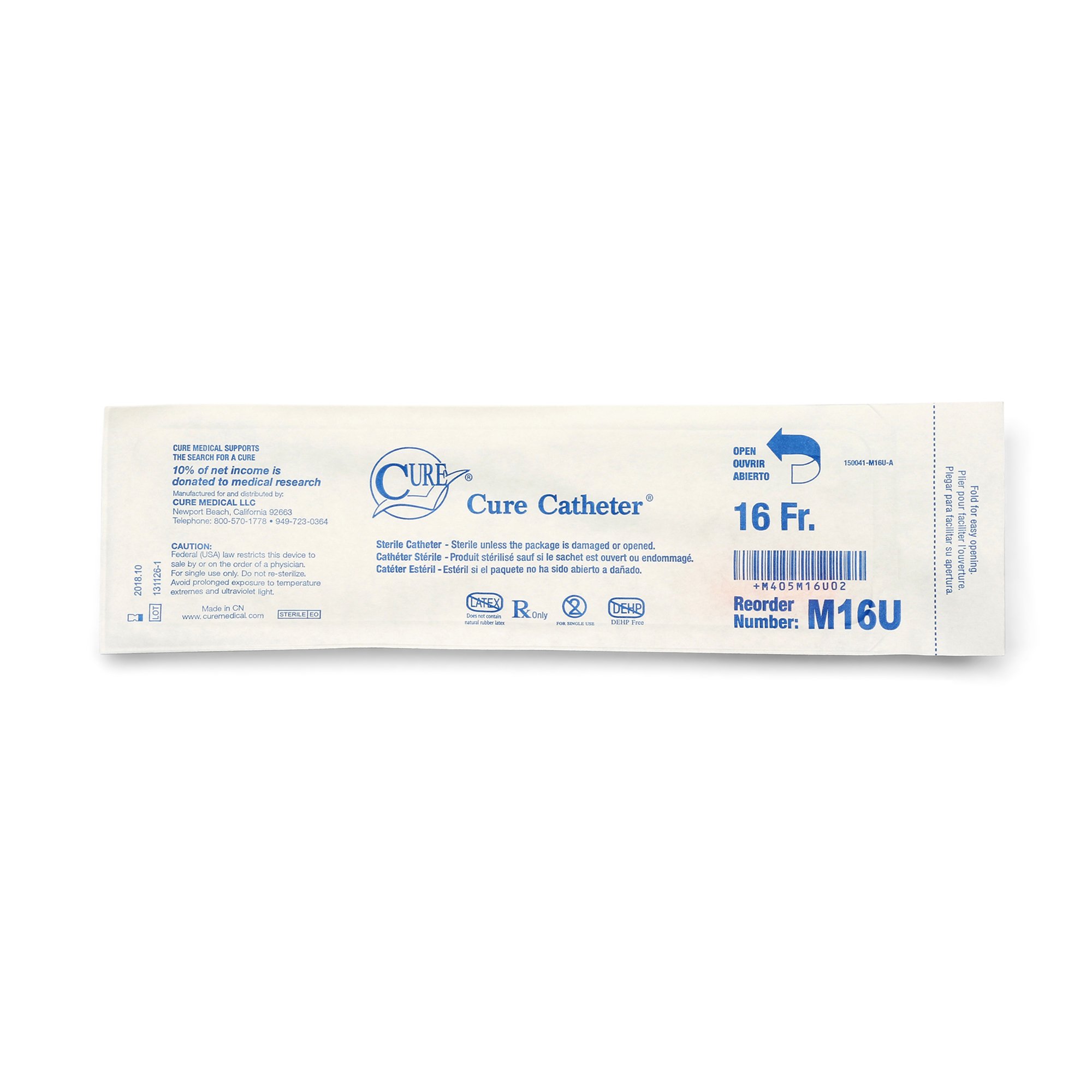ConvaTec - M16U Cure Pocket Cath® Urethral Catheter