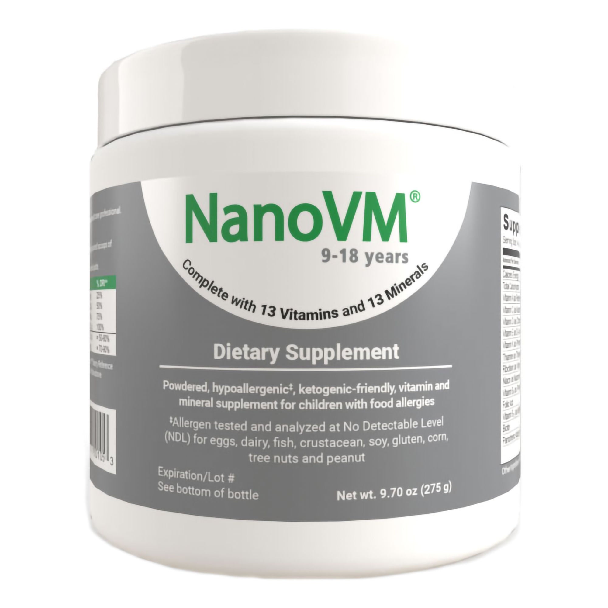Solace Nutrition - 1918 NanoVM® 9 – 18 Years Dietary Supplement