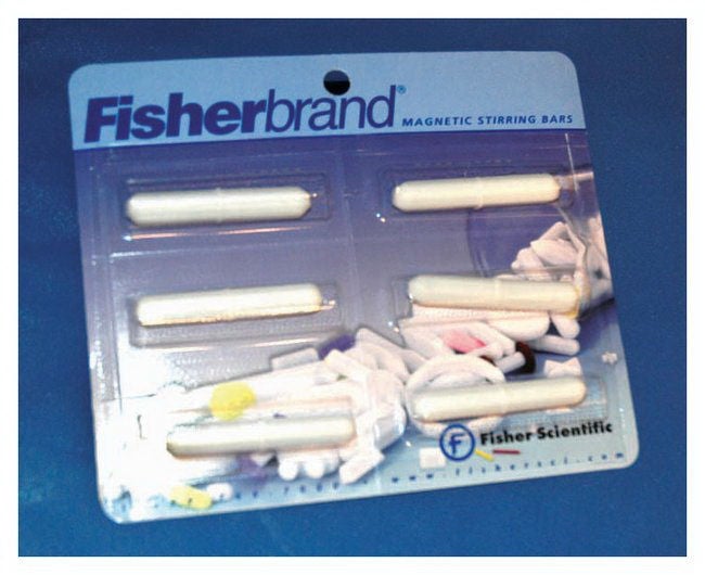 Fisher Anatomical - 1451360SIX Fisherbrand™ Magnetic Stir Bar 0.31 X 1.5 Inch, PTFE Coating, Octagonal Shape