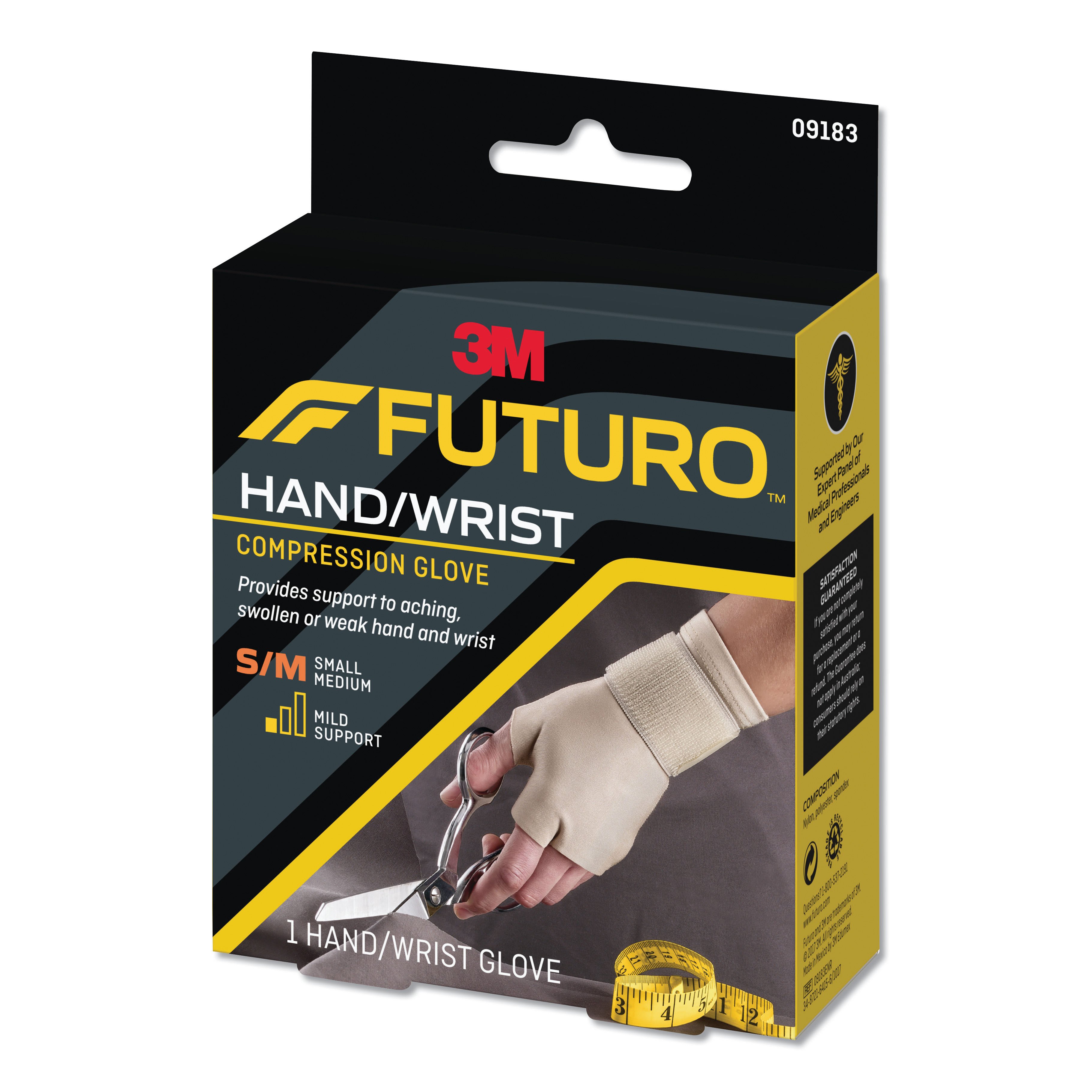 3M Company 09183ENR - 3M™ Futuro™ Support Glove, Fingerless, Ambidextrous - 1/Each, 12/Case