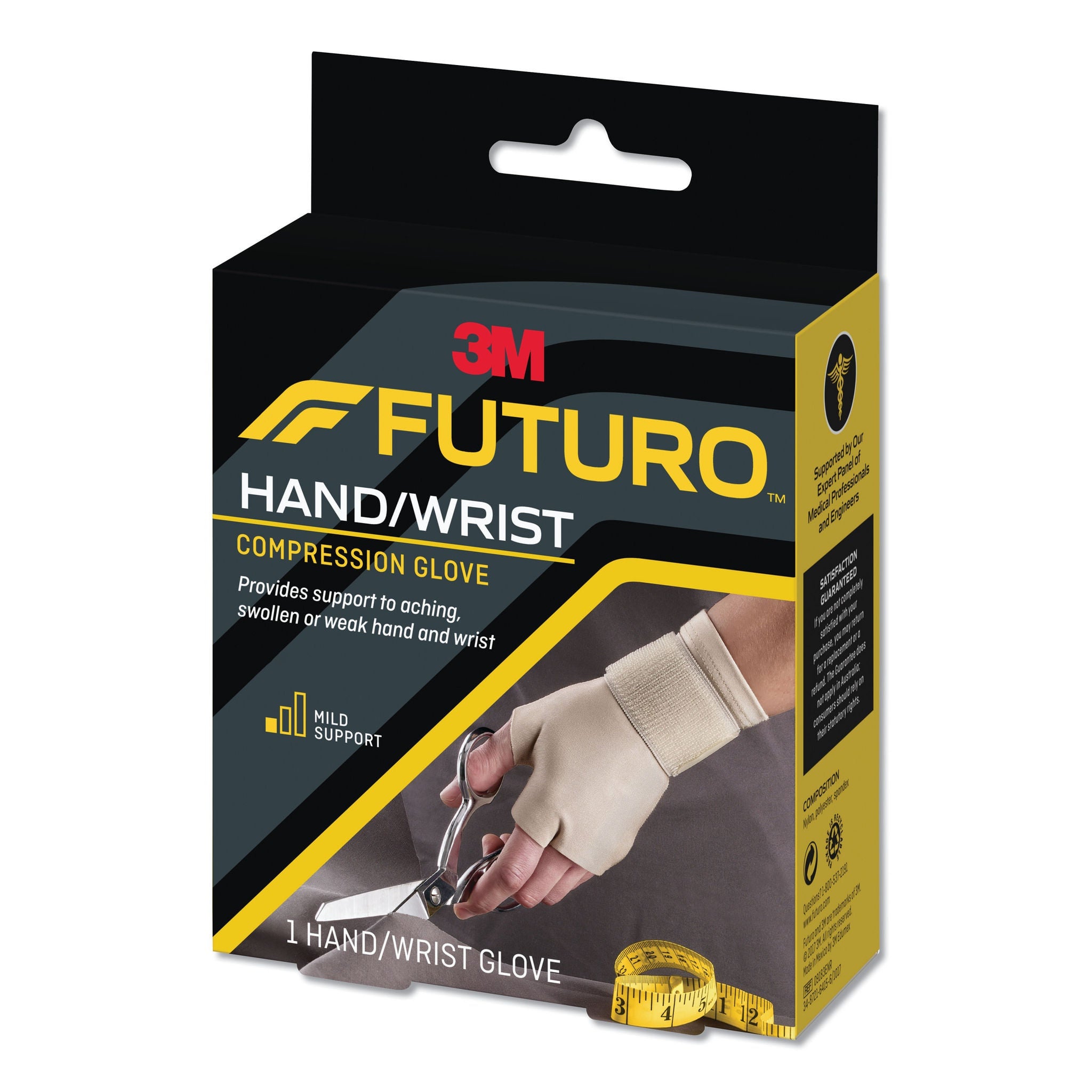 3M Company - 09187ENR Support Glove 3M™ Futuro™ Fingerless Large / X-Large Over-the-Wrist Length Ambidextrous