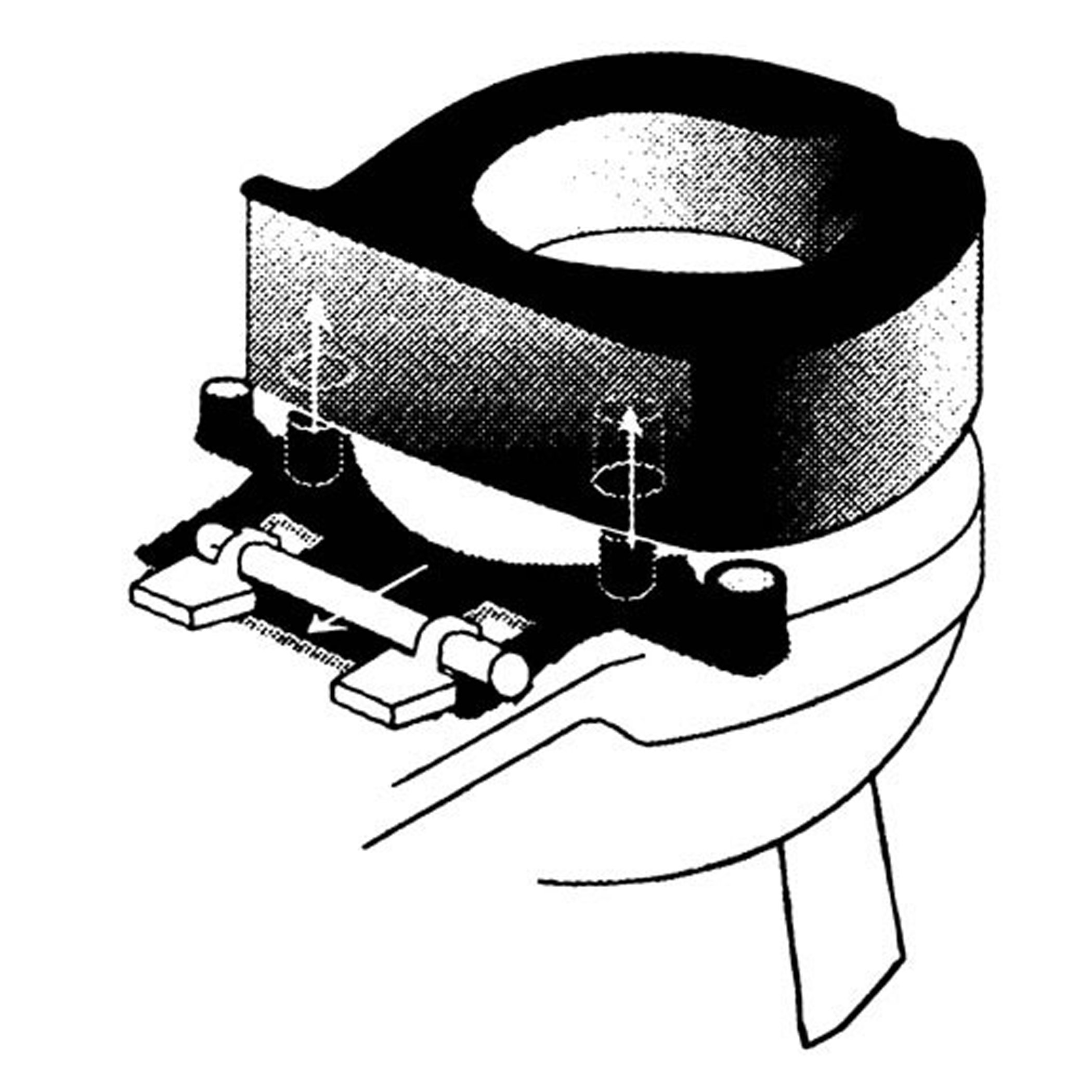 Maddak 725950001 - Lok-In-El® Bolt-Down Lok-In-El Bracket - 1/Each