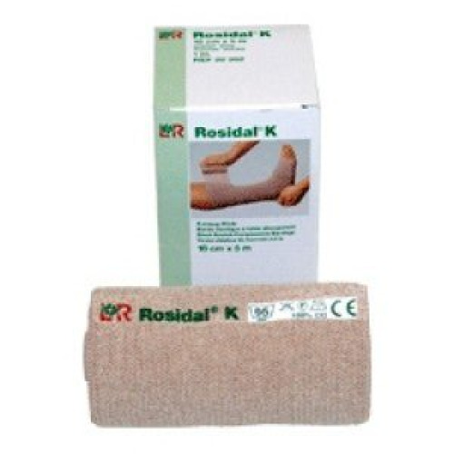 Lohmann & Rauscher - 22202 Compression Bandage Rosidal® K 4 Inch X 5 Yard Clip Detached Closure Tan NonSterile High Compression