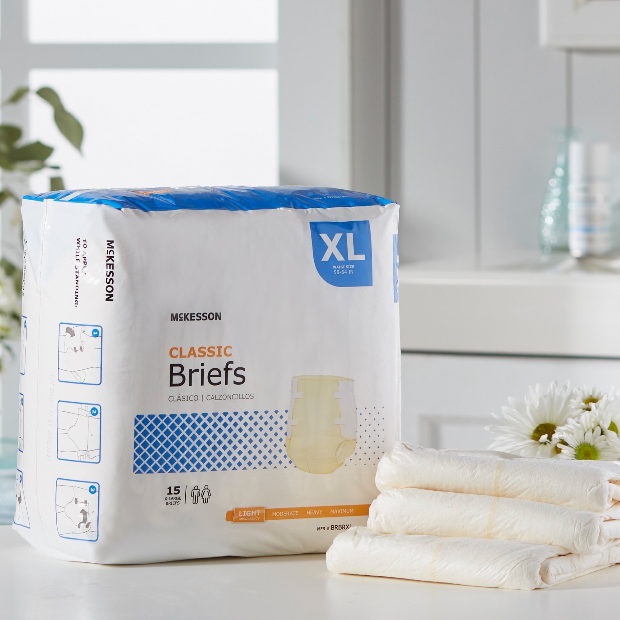 McKesson Brand - BRBRXL McKesson Classic Light Absorbency Incontinence Brief