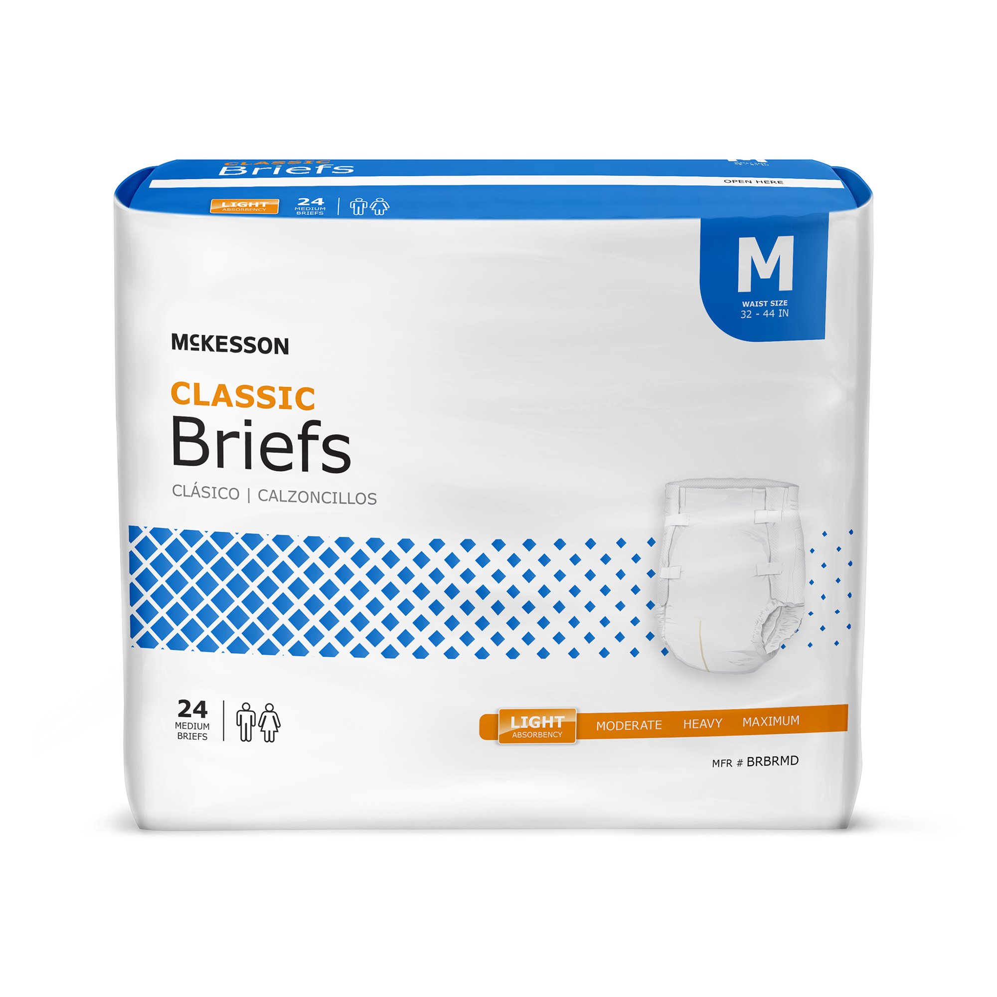 McKesson Brand - BRBRMD McKesson Classic Light Absorbency Incontinence Brief