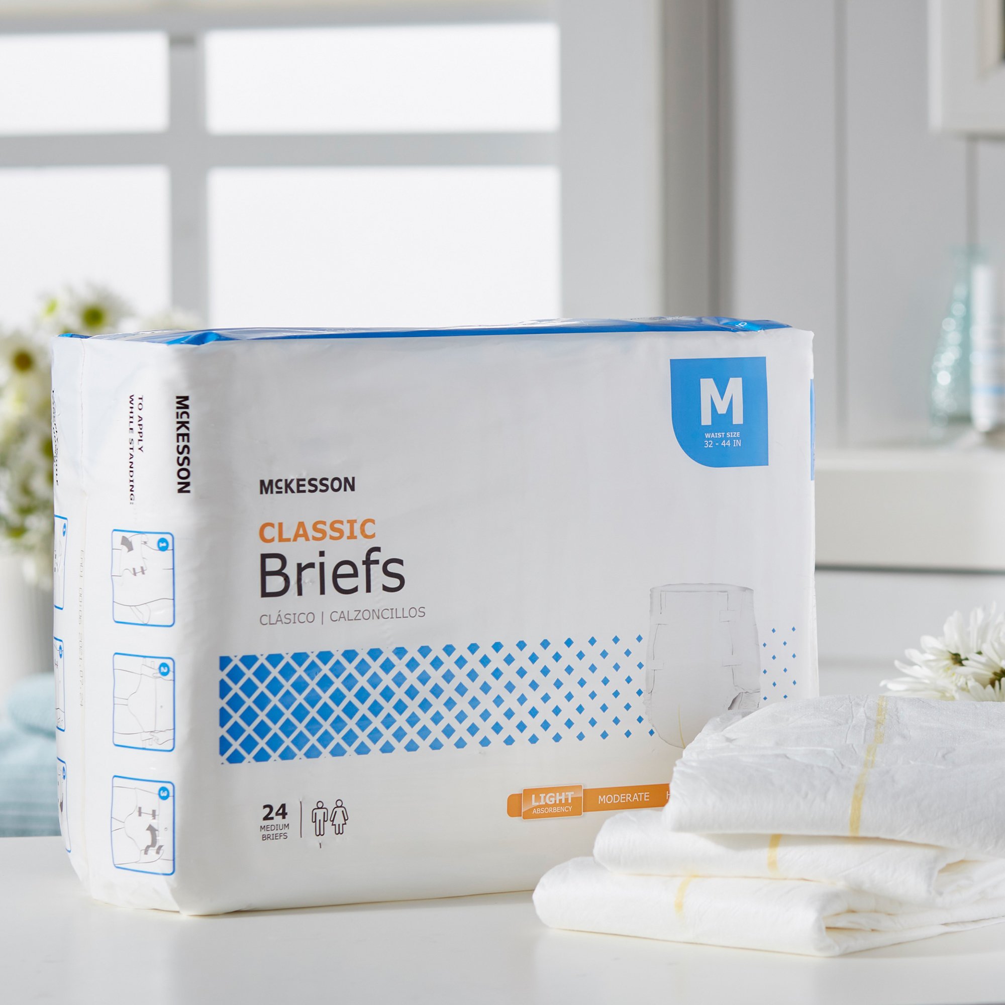 McKesson Brand - BRBRMD McKesson Classic Light Absorbency Incontinence Brief