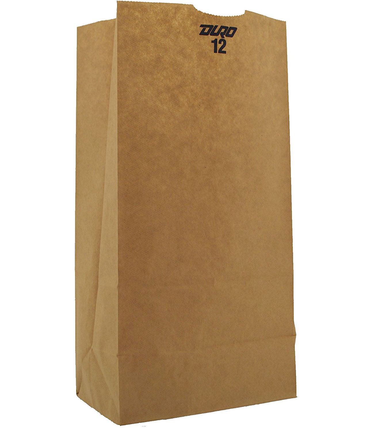 RJ Schinner Co - 18412 Grocery Bag Duro® Brown Kraft Recycled Paper #12