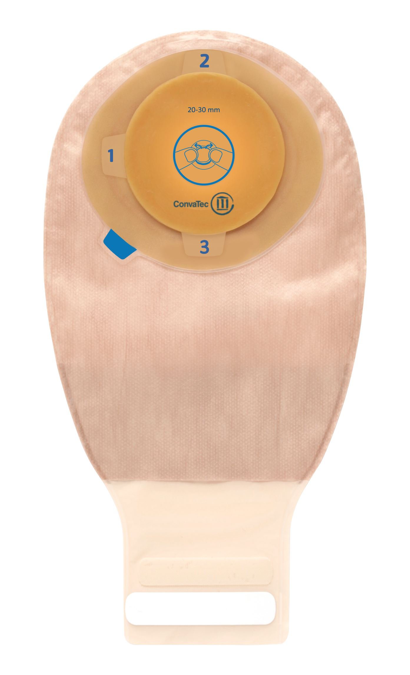 ConvaTec 413518 - Esteem™+ One-Piece Transparent Ostomy Pouch, 13/16 to 1-3/16 Inch Flange - 10/Box
