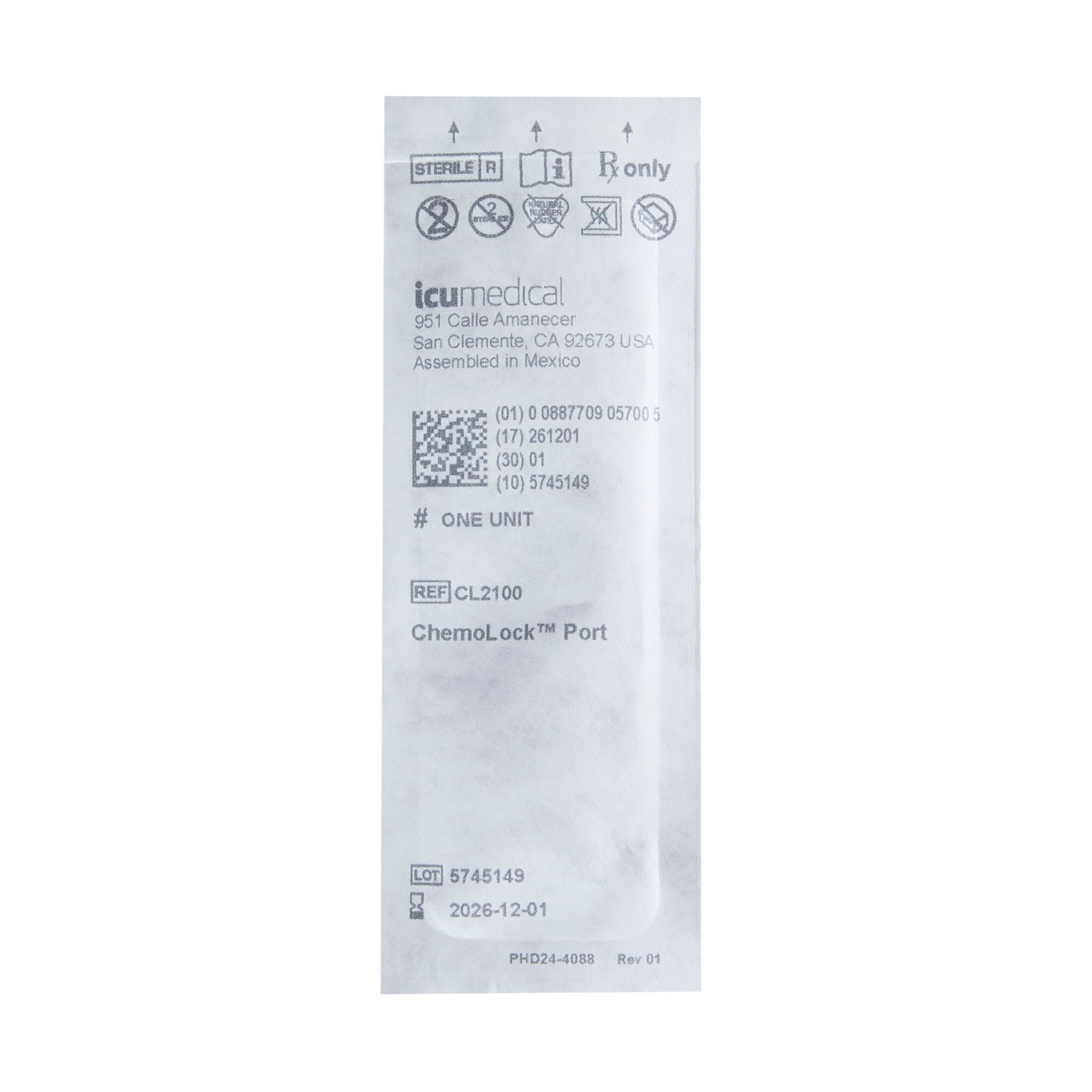 ICU Medical - CL2100 IV Port Chemolock