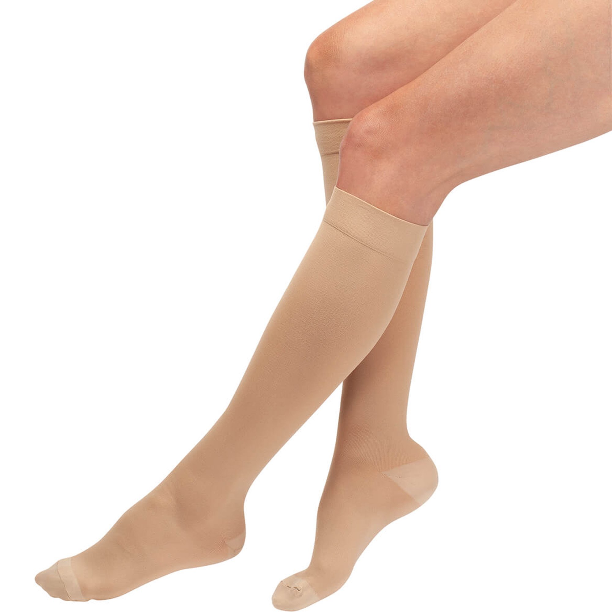 DJO 11560XL - Bell-Horn® Anti-Embolism Stocking, Beige, Knee Length, Closed Toe, Extra Large - 1/Pair