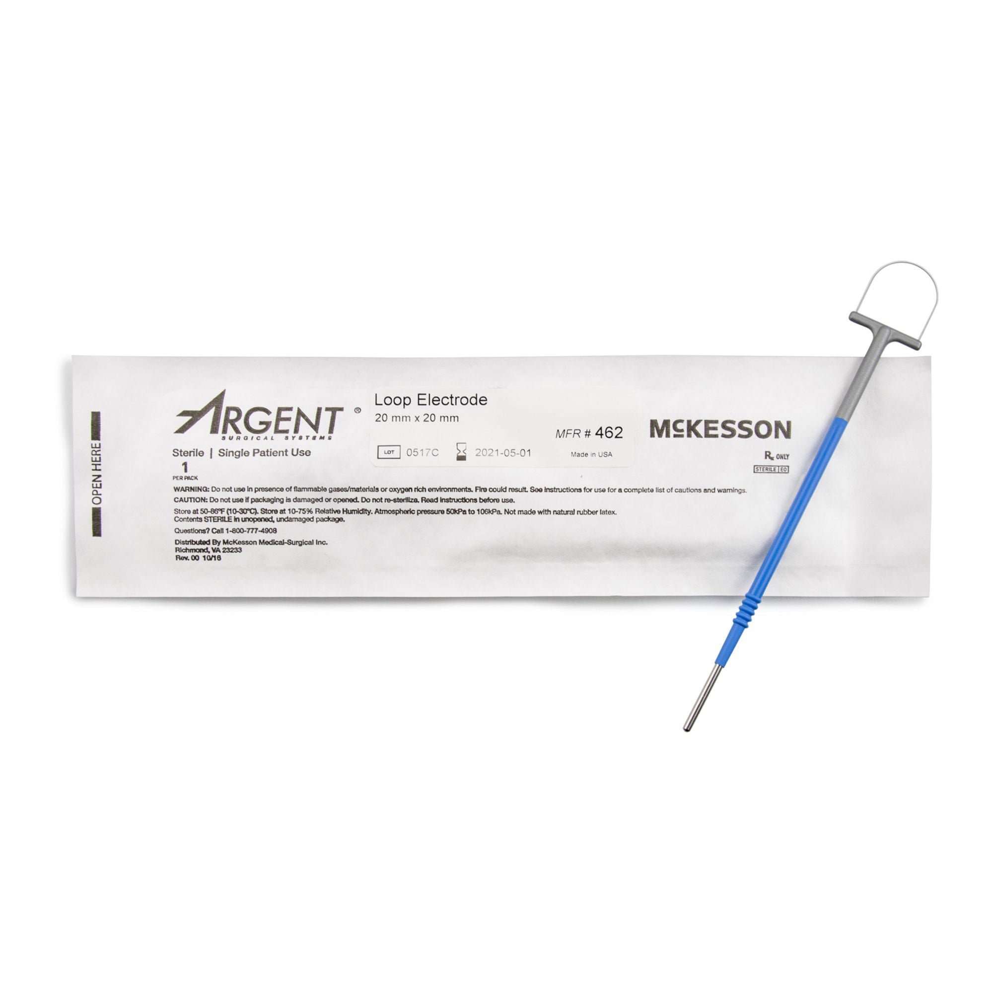McKesson Brand - 462 McKesson Argent™ Disposable Lletz Loop Electrode
