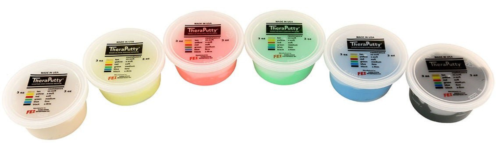 Fabrication Enterprises - 10-1481 CanDo® Theraputty® Exercise Putty Set