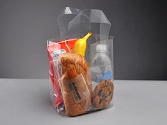 Elkay Plastics - TO6484 Open Ended Handle Bag Fast Take® 4-3/4 X 6-3/4 X 8-1/2 Inch 3 mil
