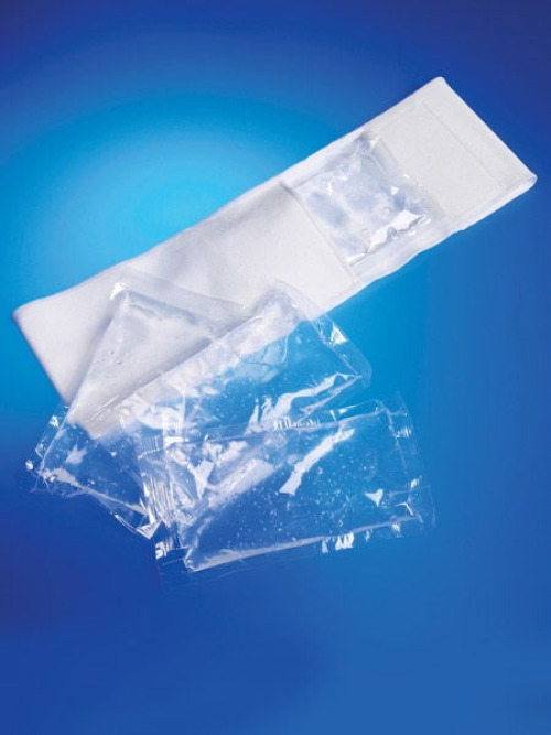 Medico International - T-850C-4 Facial Support Wrap with Gel Packs One Size Fits Most Satin Spandex White