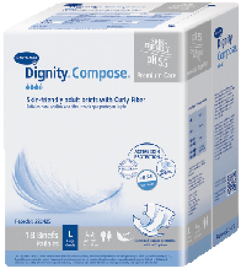 Hartmann - 222427 Incontinence Brief Dignity® Compose® Adult 2X-Large Unisex Disposable Heavy Absorbency