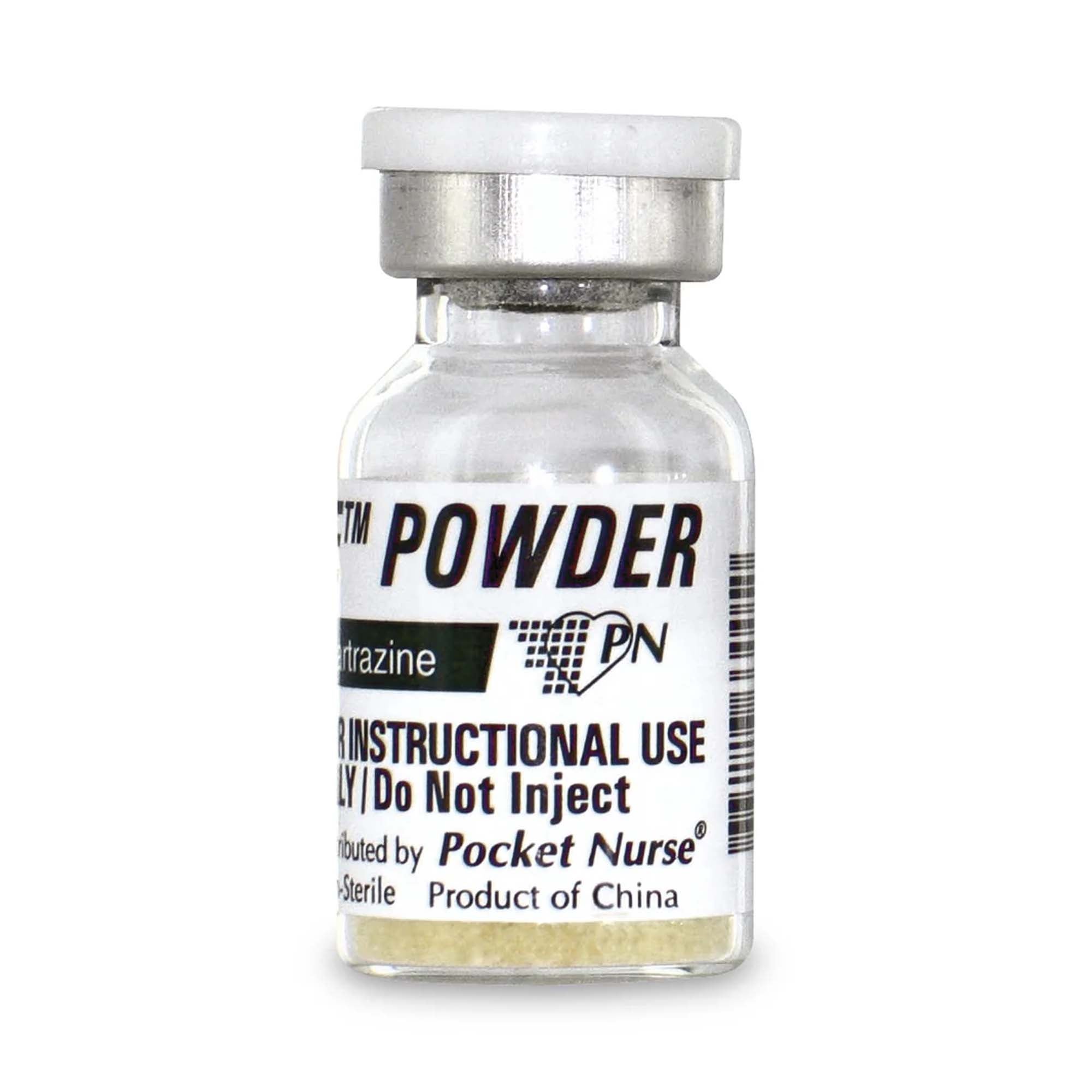 Nasco Healthcare - PN01048 Clinical Training Medication Demo® Dose Powder Reconsituted Yellow Powder Vial 10 mL