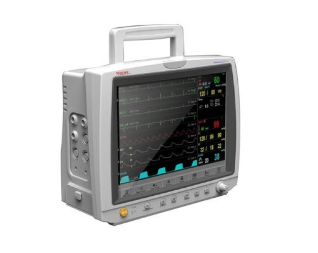 Schiller America - 0-750000ETP Patient Monitor with CO2 Tranquility II Gas and Monitoring CO2, ETCO2, NIBP, SpO2 AC Power / Battery Operated