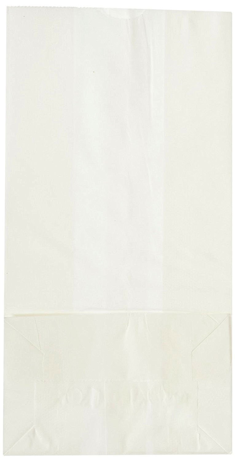 RJ Schinner Co 51004 - Duro® White Paper Bag, 5 x 3.13 x 9.75 Inch - 500/Case