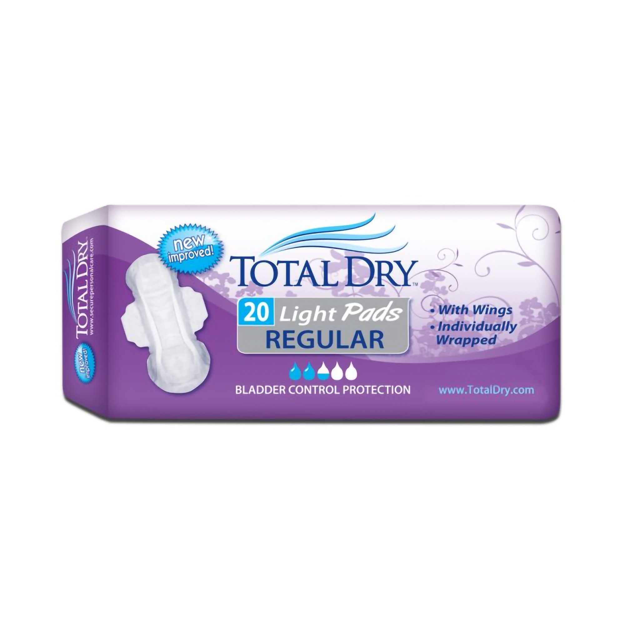 Secure Personal Care Products - SP1560 TotalDry™ Light Absorbency Bladder Control Pad