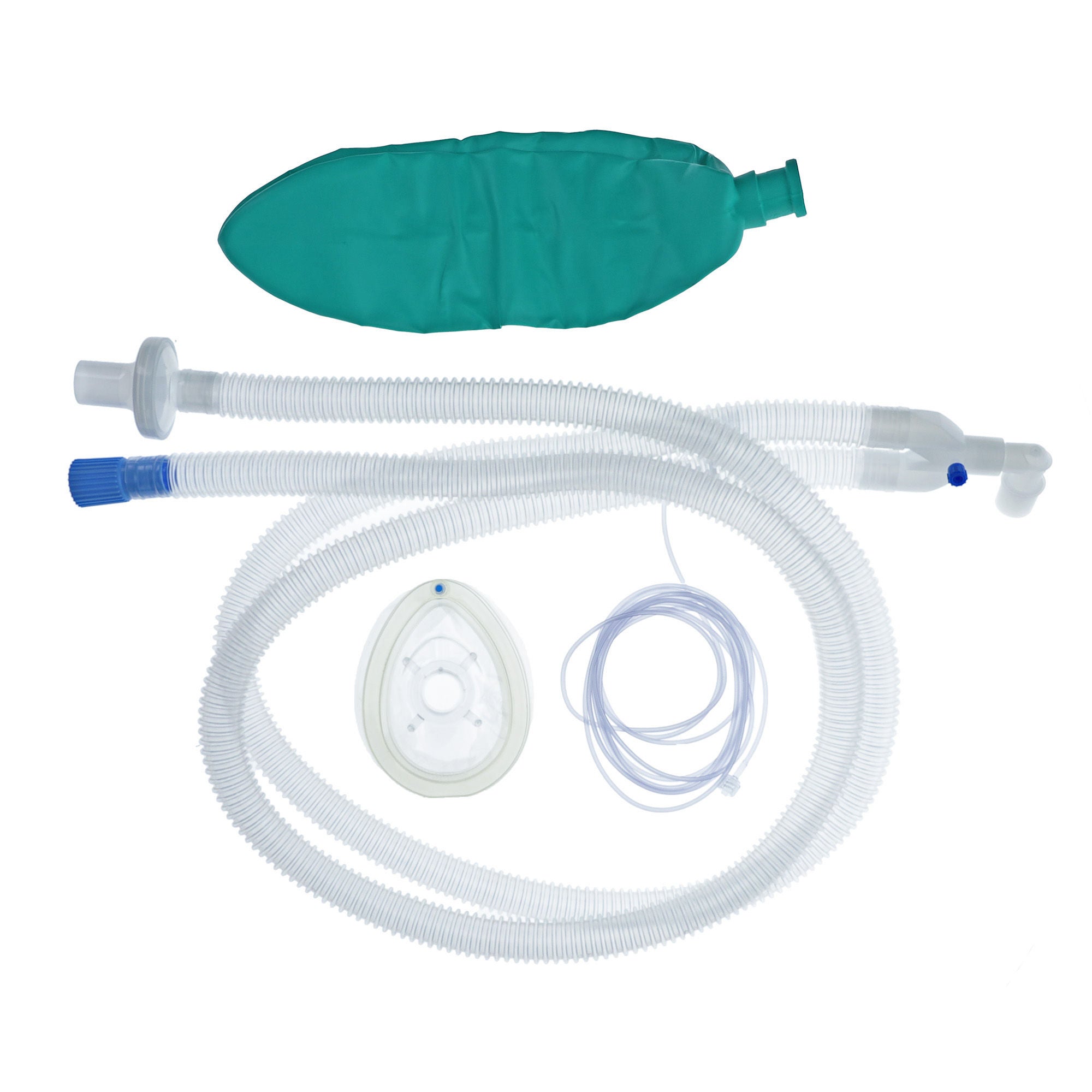 Sun Med - AD6329X4 Anesthesia Breathing Circuit Vital Signs® Corrugated Tube 60 Inch Tube Dual Limb Adult 3 Liter Bag Single Patient Use