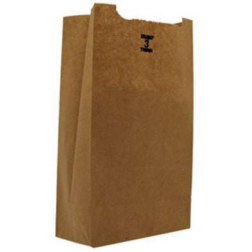 RJ Schinner Co - 18403 Grocery Bag Duro® Brown Kraft Recycled Paper #3